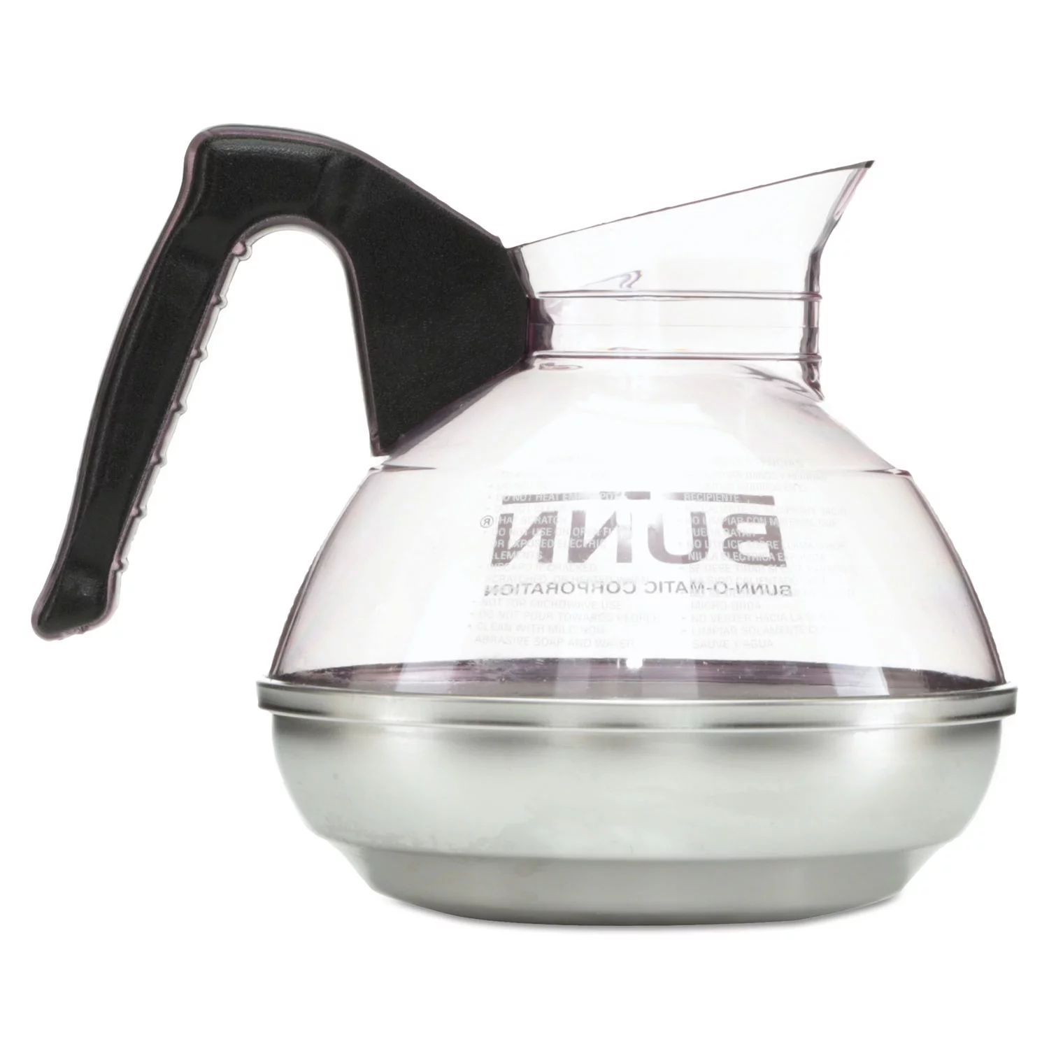 BUNN 64 oz. Easy Pour Decanter, Black Handle, Each