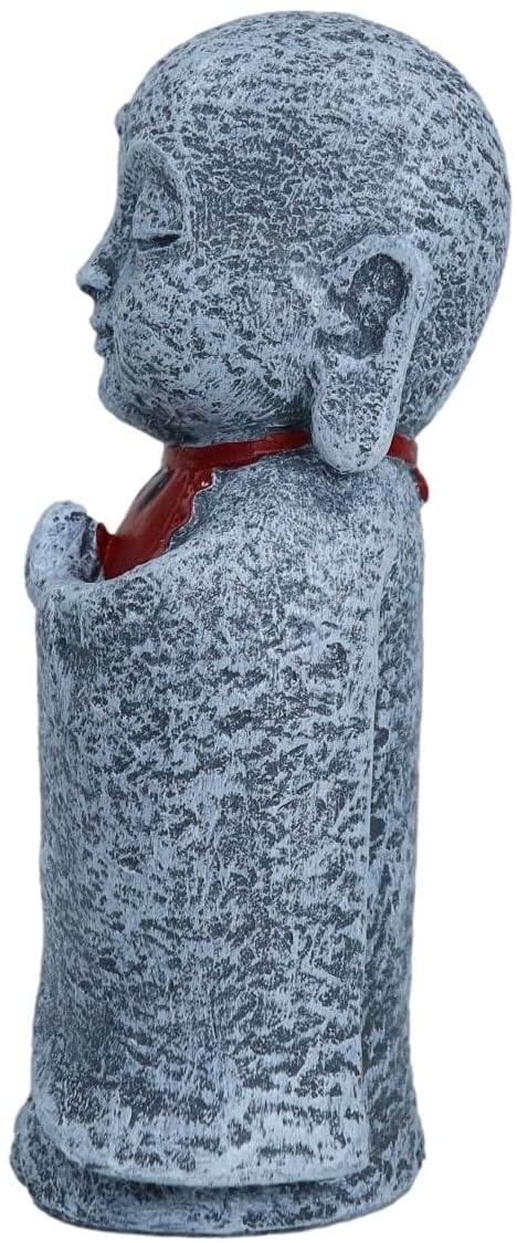 Feng Shui Zen Japanese Jizo Monk With Red Bib Buddha Ojizo Sama Figurine 5