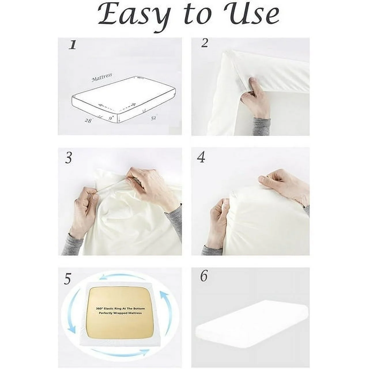 VEGAS HOTEL COLLECTION Soft Sheets 400 Thread Count Pure Egyptian Cotton { 4-PCs } Sheet Set fits up to 14-15 Inch Deep { Pattern : Solid Guarantee (Queen, Light Blue)