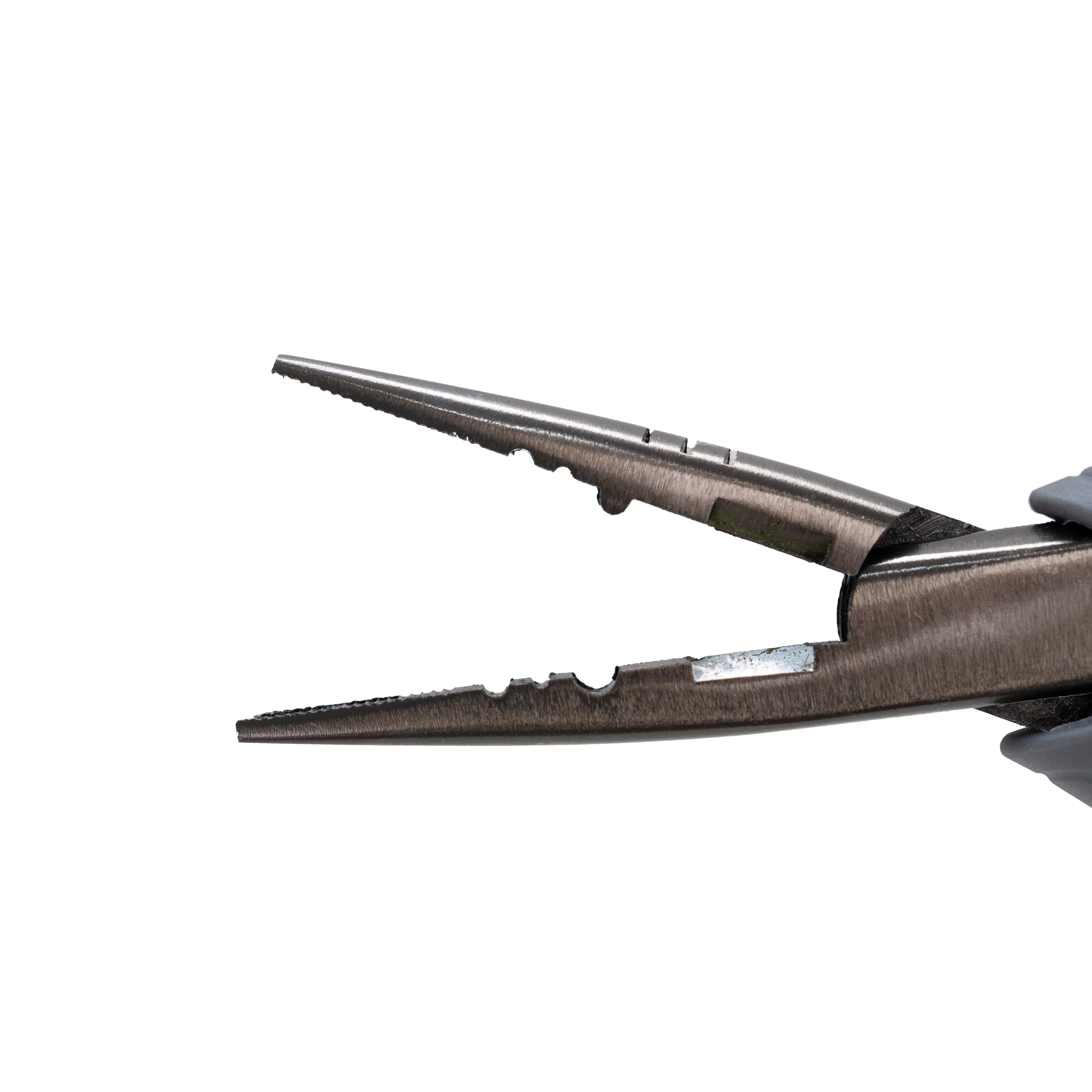 Ozark Trail 6 inch Stainless Steel Pliers with Soft Grip. Fishermans Needle Nose Plier.