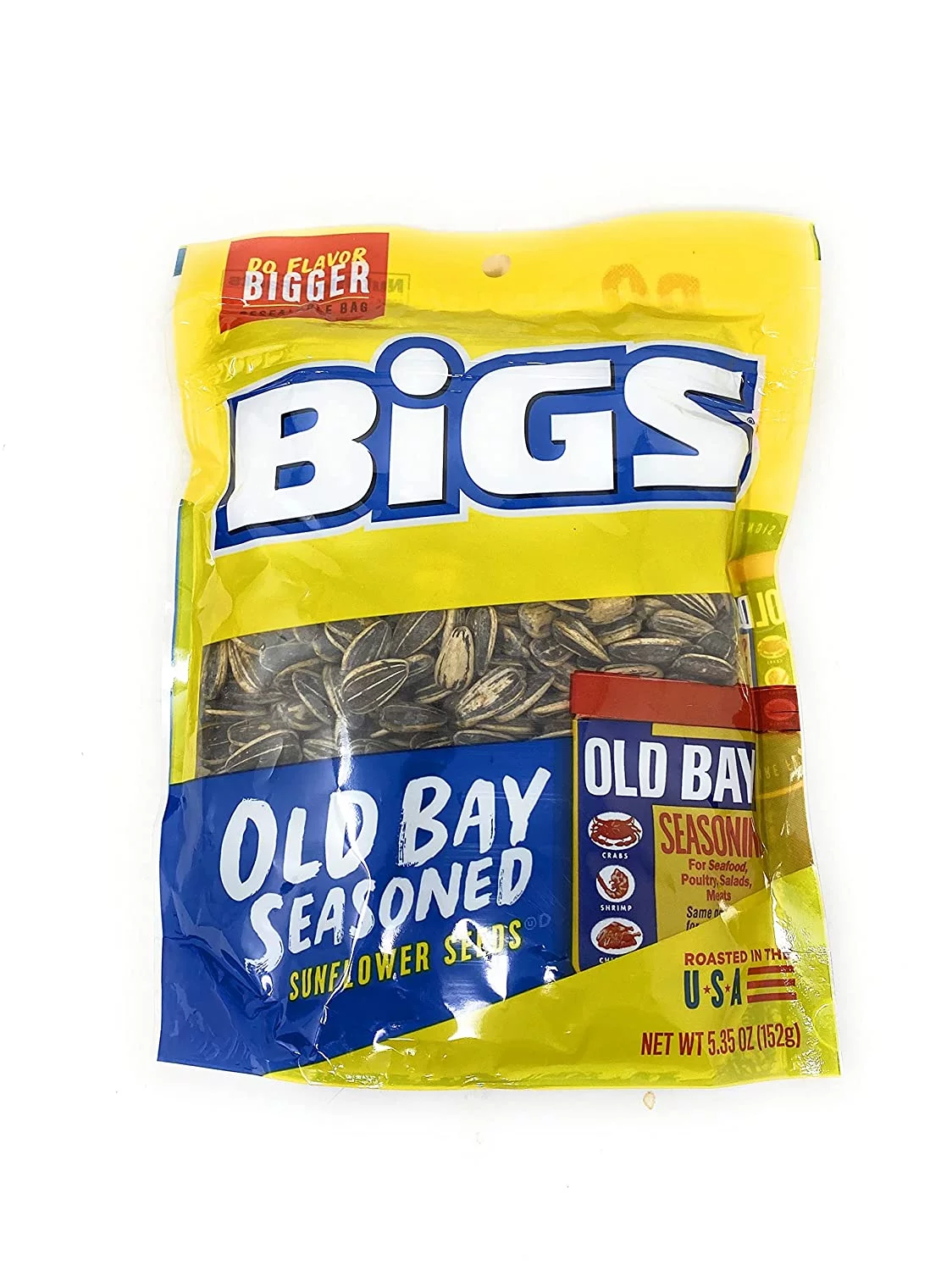 BiGS Sunflower Seeds 5.35oz - 1 bag (Old Bay Seasoned)
