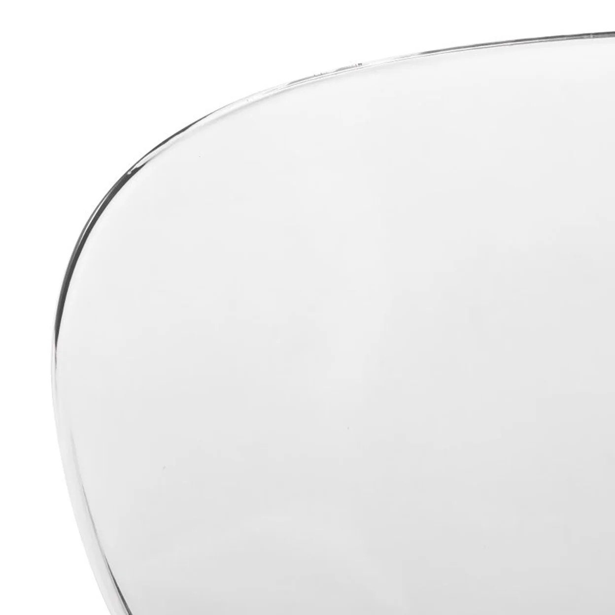 Modern Oyster Transparent Side Chair, Set of 4 - Clear