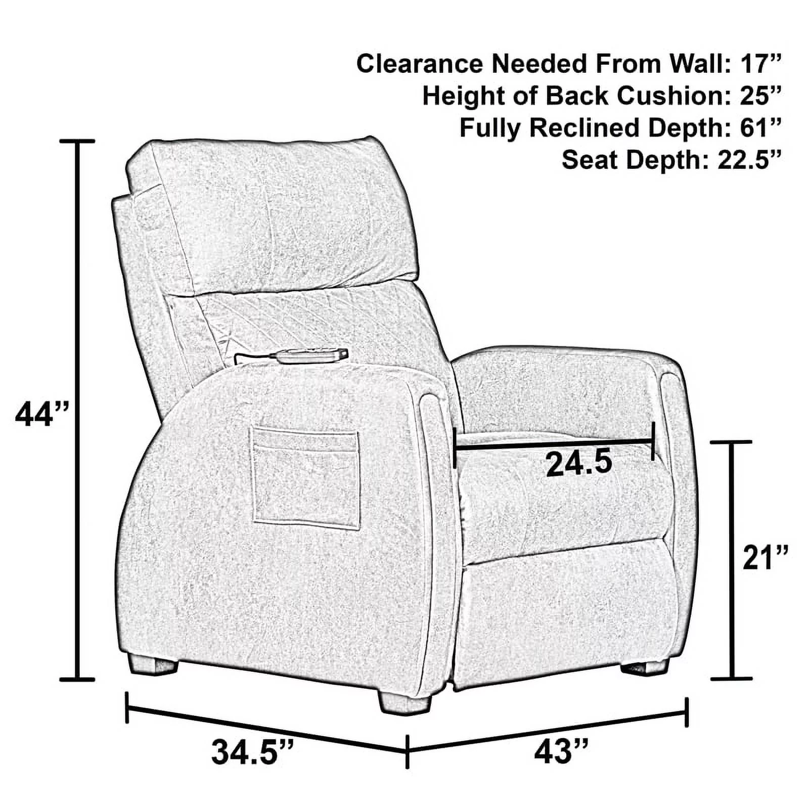 Catnapper Unwind Power Zero Gravity Recliner in Taupe Polyester Fabric