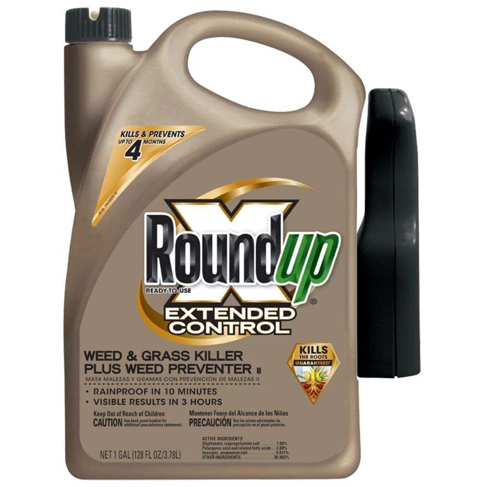 Roundup 5004010 Extended Control Weed/Grass Killer Plus Weed Preventer II, 1-Gal, Each