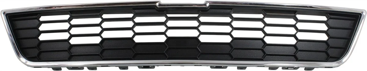 Grille Assembly Compatible with CHEVROLET SONIC 2012-2016 Upper Textured Gray LS/LT/LTZ Model Hatchback/Sedan