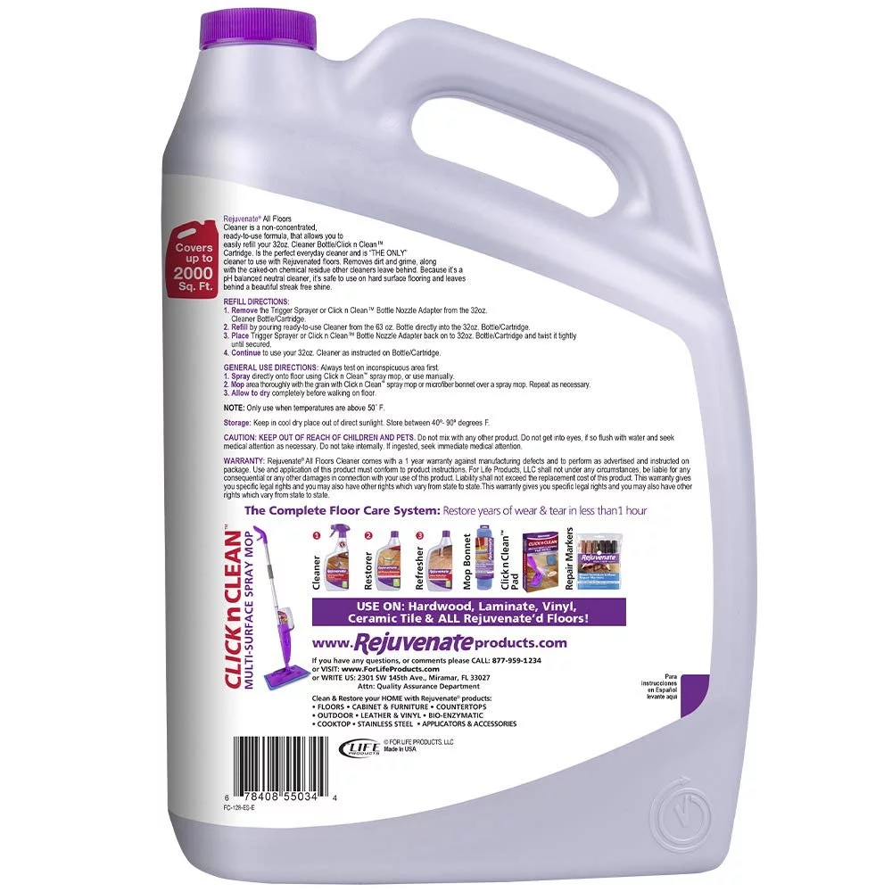 Rejuvenate RJFC128 Floor Cleaner, 128-oz. - Quantity 1