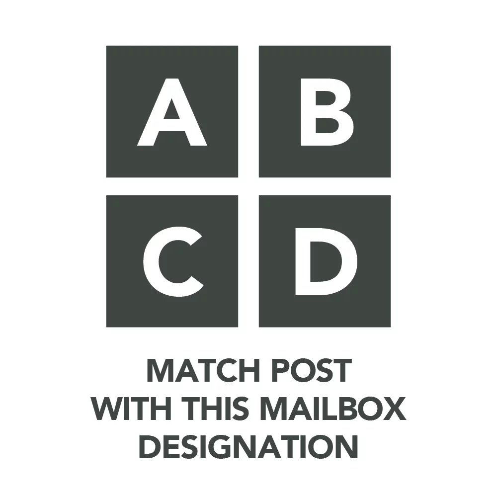 Grand Haven Plastic Mailbox Post, Black, GHP40B01