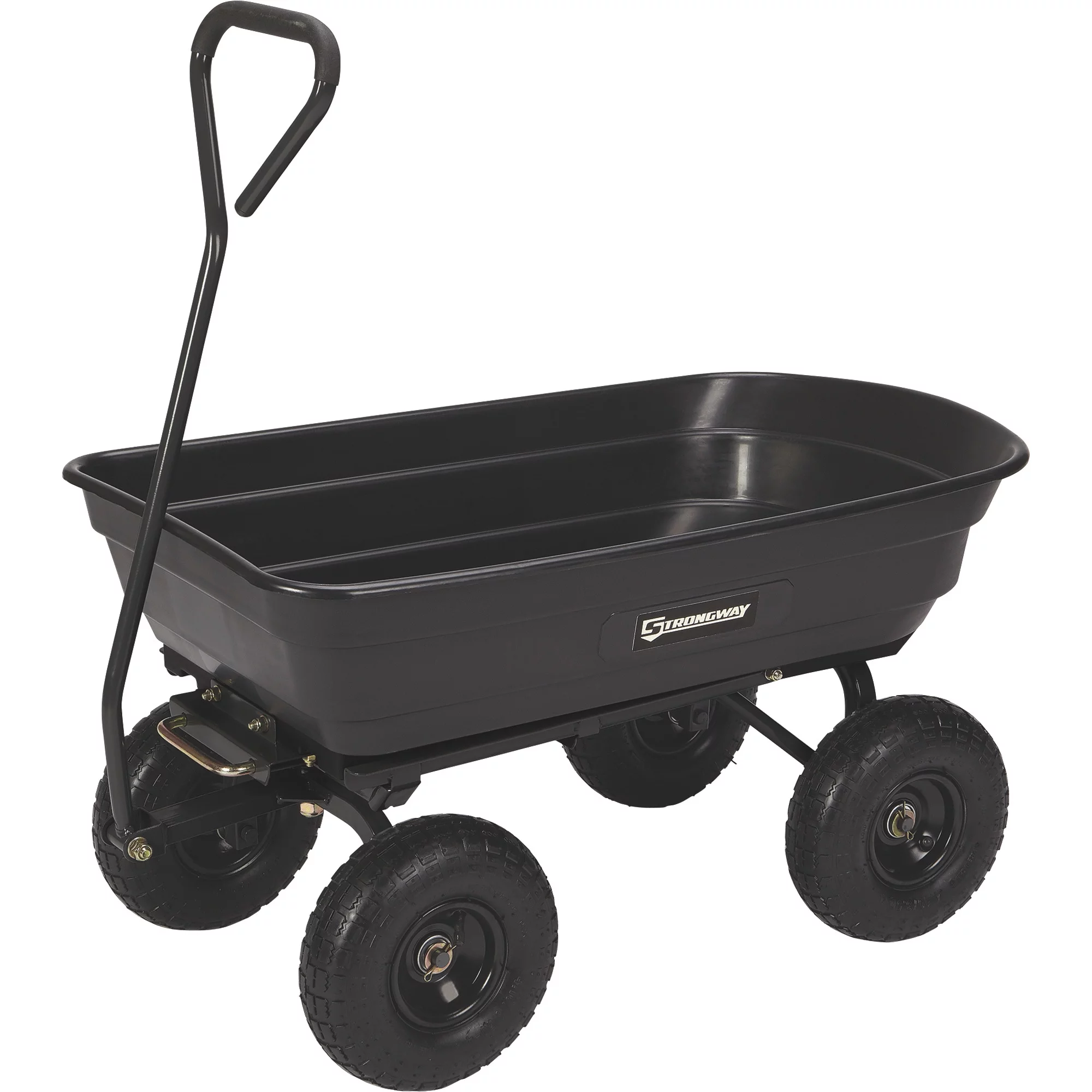 Strongway Poly Dump Cart, 600-Lb., 4 Cu. Ft. Capacity,  38 3/4in.L x 20in.W