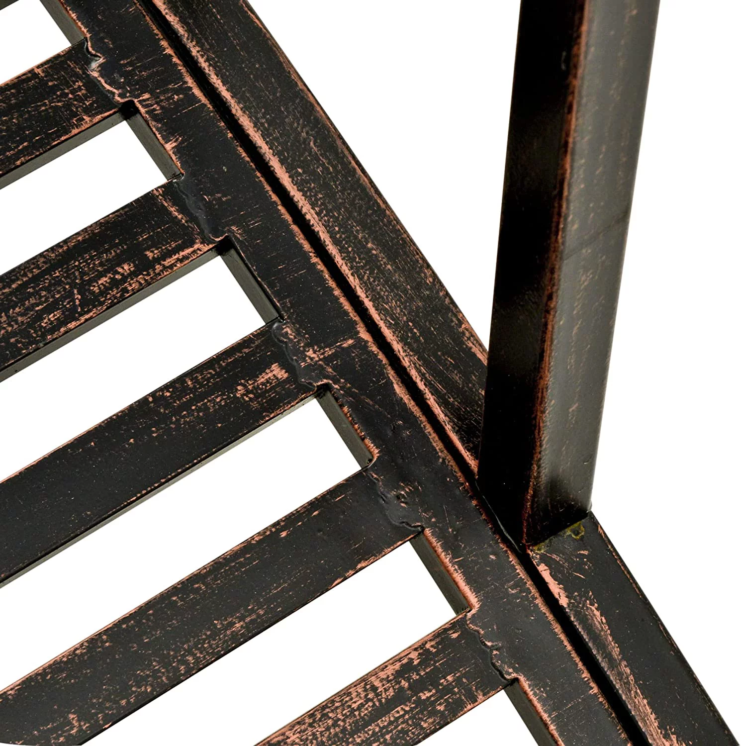 Outsunny 4’ Metal Arch Backyard Garden Bridge with Safety Siderails, Delicate Scrollwork, & Easy Assembly, Black Bronze