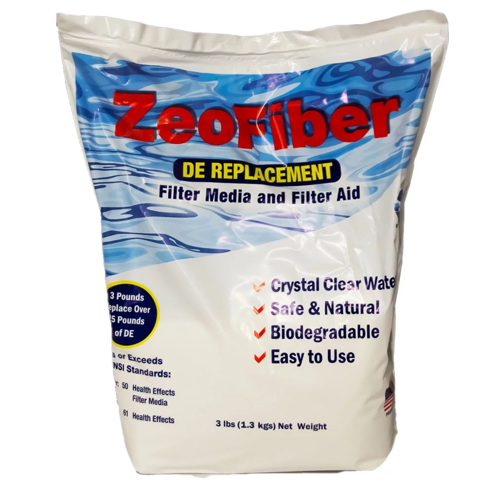 ZeoFiber DE Replacement Pool Filter Media and Aid- 3 lbs. Bag
