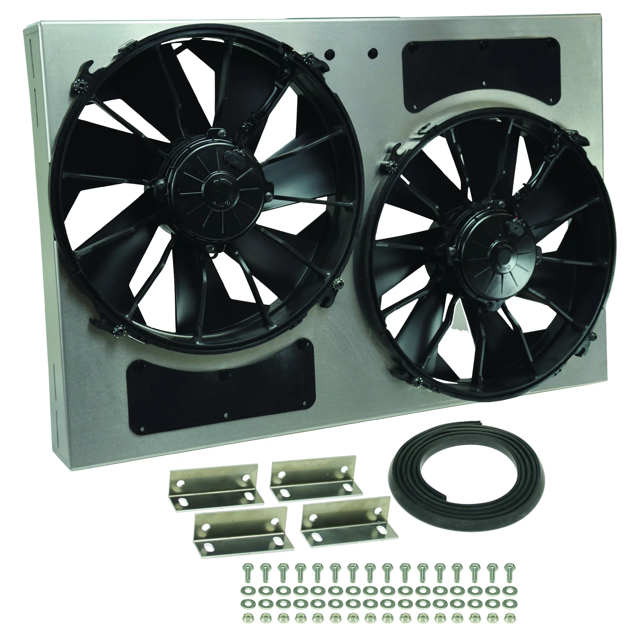 Derale Performance 16826 Gray/Black High Output Dual Radiator Fan