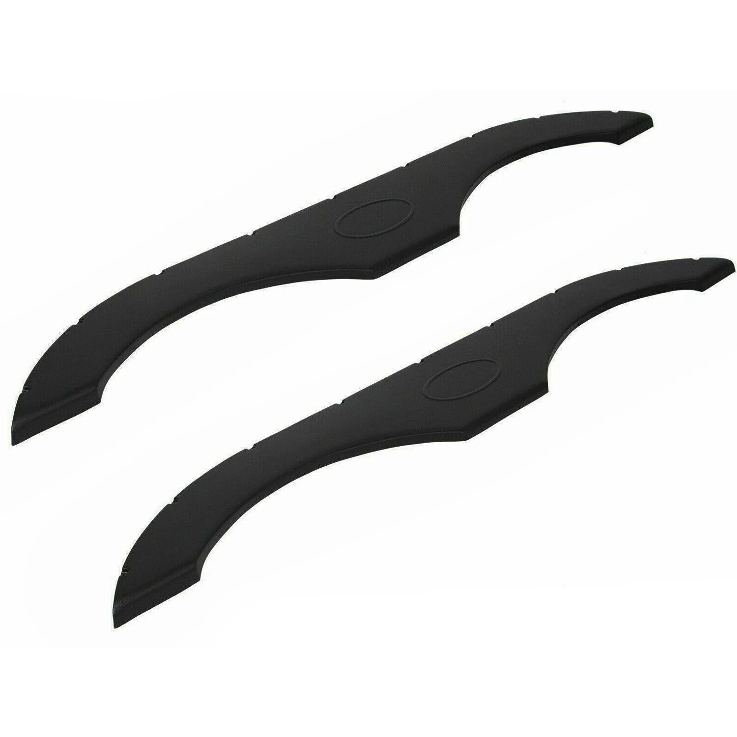 Teledu 2x Tandem Pair Black Trailer Fender Skirt For RVs Campers And Trailers Set