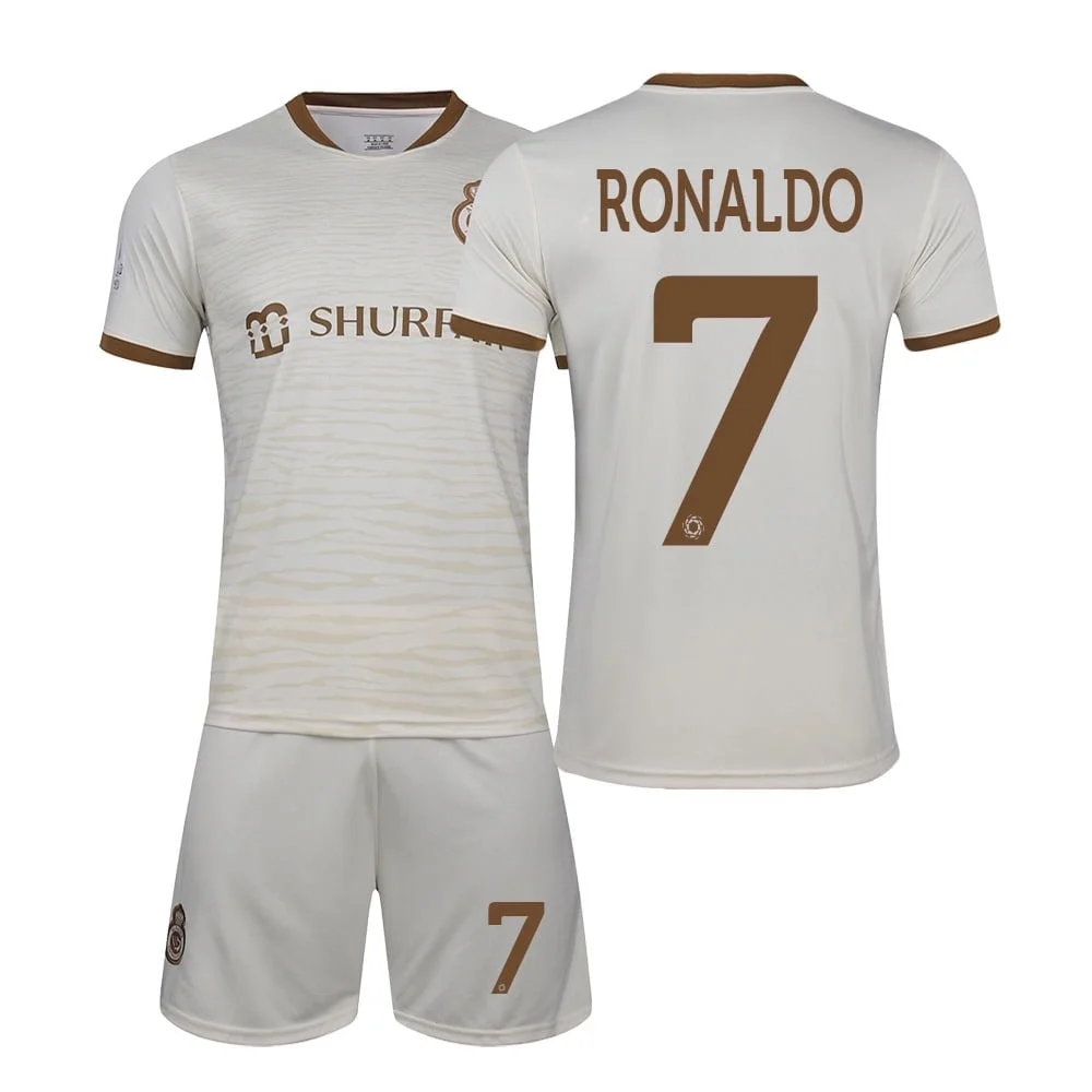 Mens/Youths 2024 Al-NASSR FC Soccer Jersey #7 Ronaldo Fans Jerseys Football Team Shirts