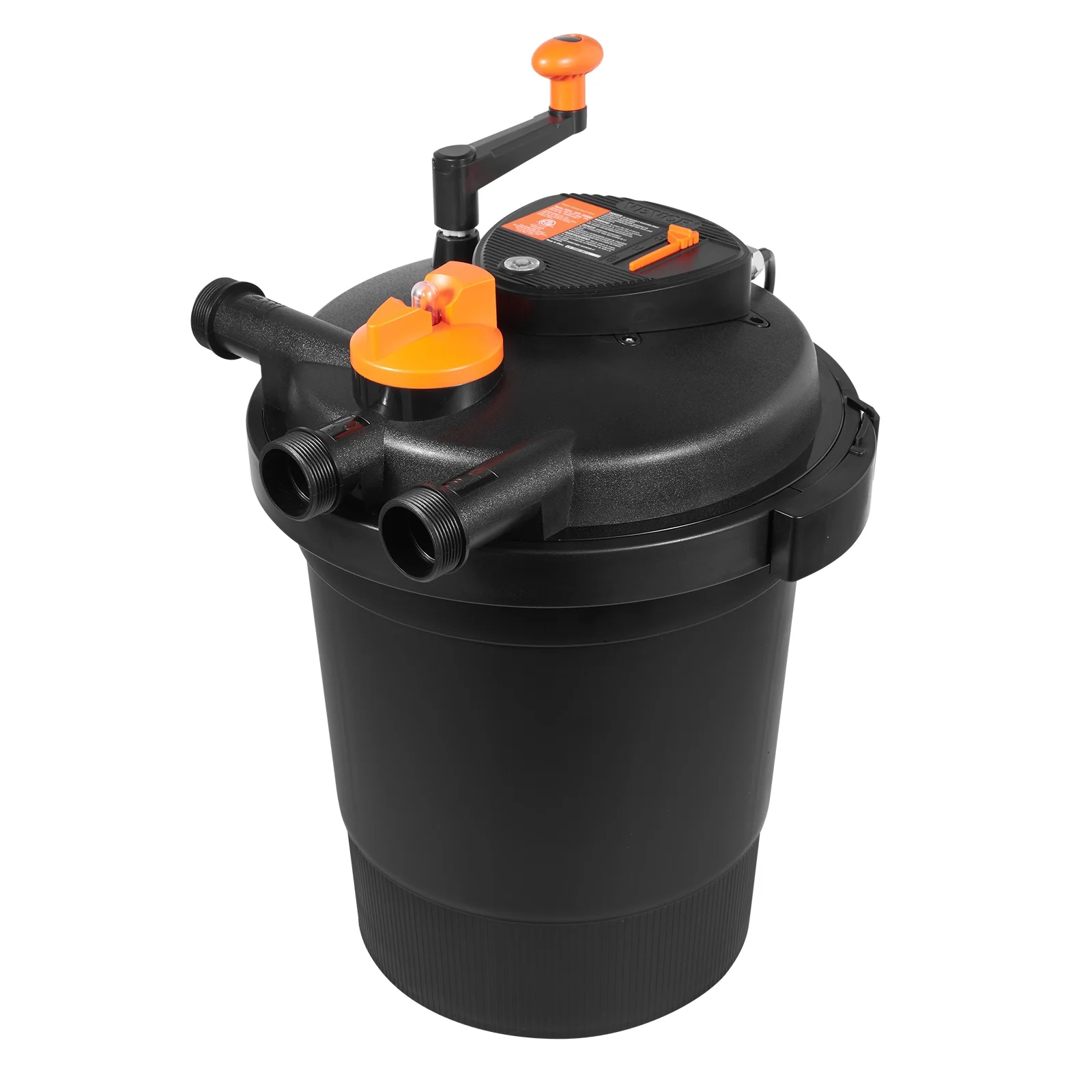 SKYSHALO 3200Gal 2630GPH Pond Pressure Bio Filter Koi Pond Filter with 13W UV