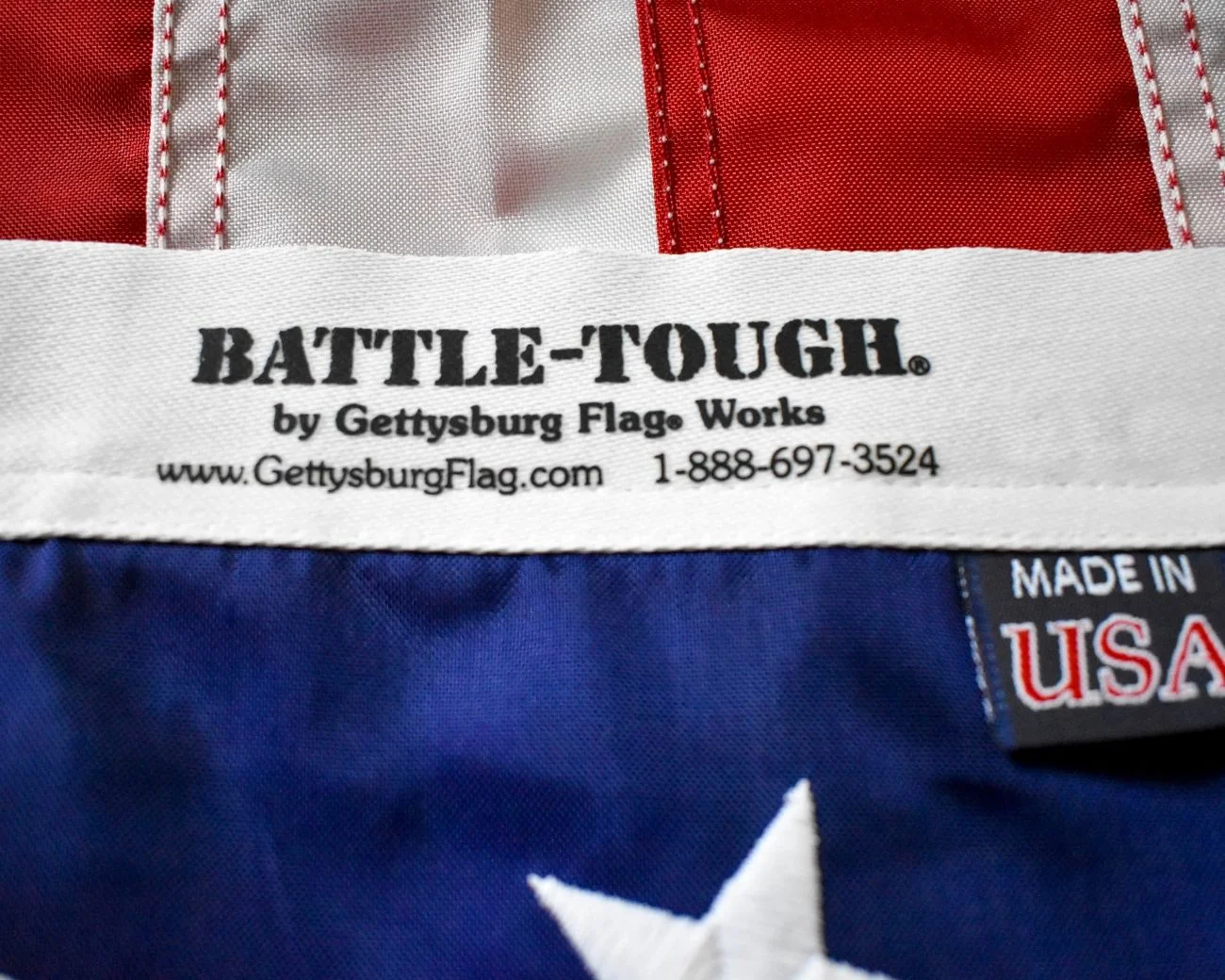 Gettysburg Flag Works Battle-Tough® American Flag, 4 x 6 ft, All-Weather Nylon, Made in the USA