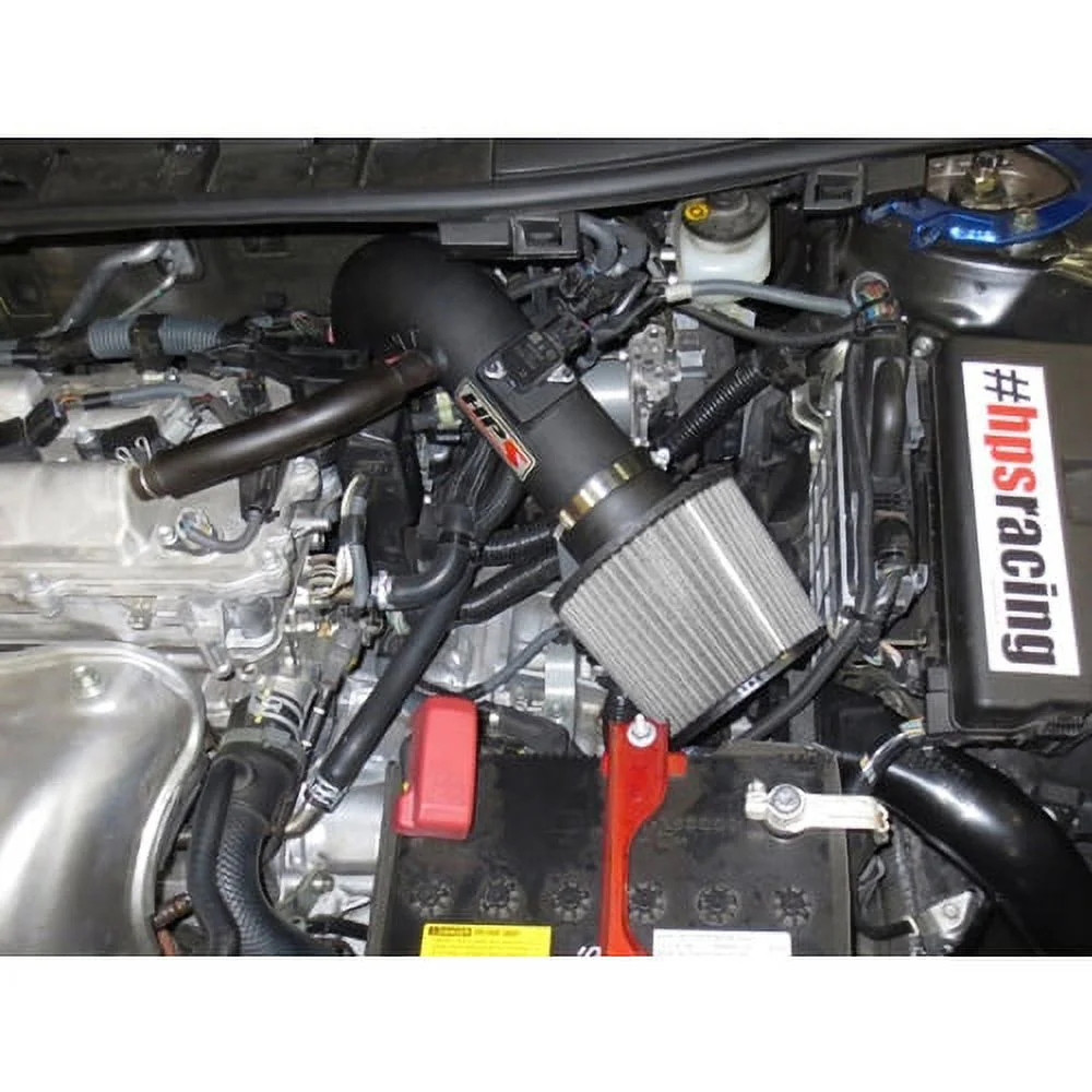HPS Performance Black Shortram Cool Air Intake Kit Compatible for 2011-2016 Scion tC 2.5L 2nd Gen, 827-508WB