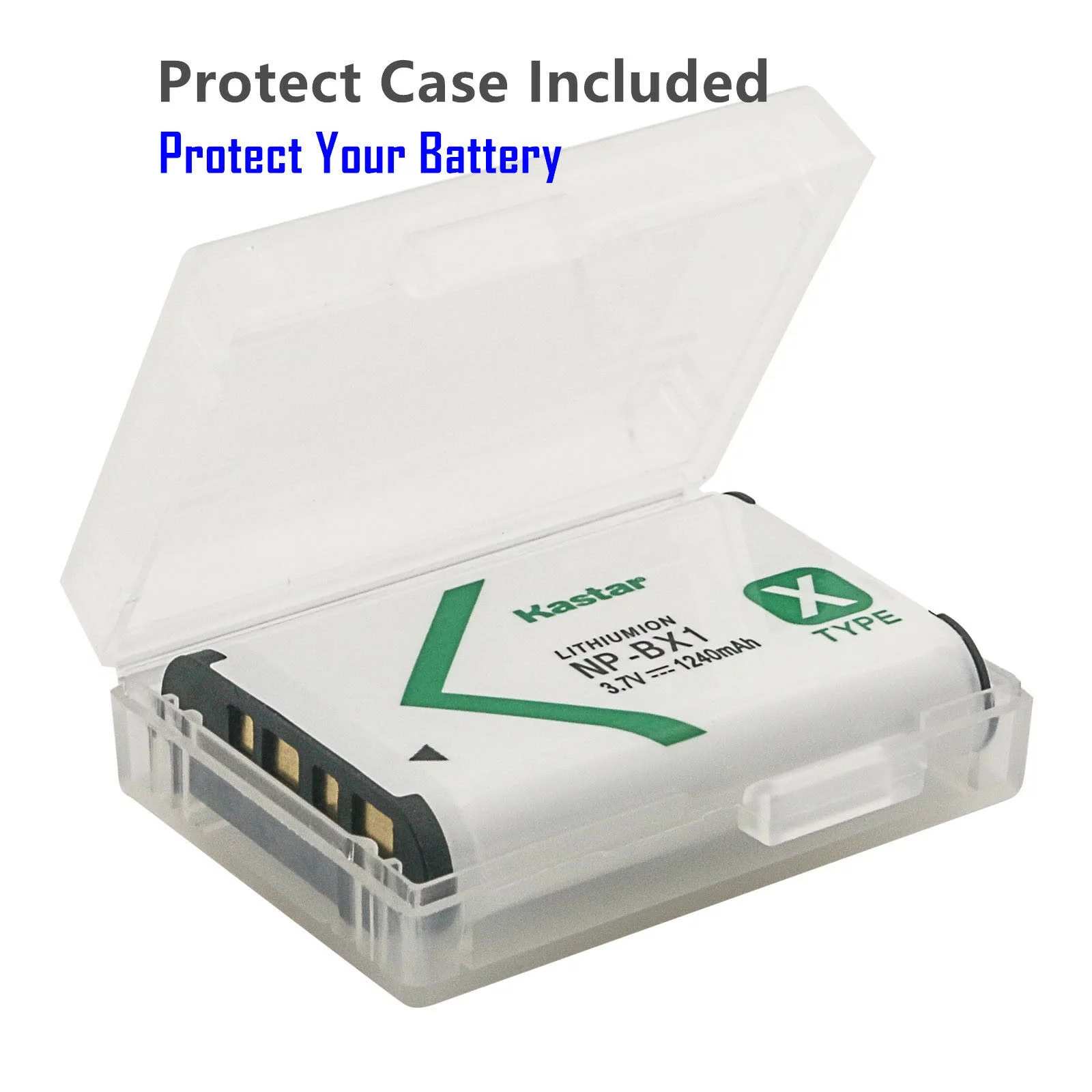 Kastar 2-Pack NP-BX1 Battery and AC Wall Charger Replacement for Sony HDR-AS30, HDR-AS300, HDR-AS50 Action Cam, HDR-AS50R, HDR-CX240, HDR-CX240E, HDR-CX405, HDR-CX440, HDR-GW66, HDR-GWP88 Camera