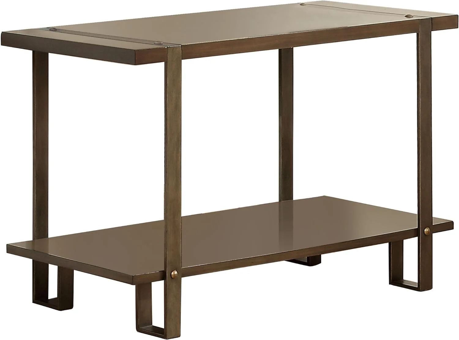 Barrett Rustic Sofa Table, One-Size, Dark Oak