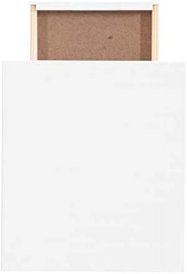 CHTYVC Six Drawer Wood Rolling  Cart in White Wash