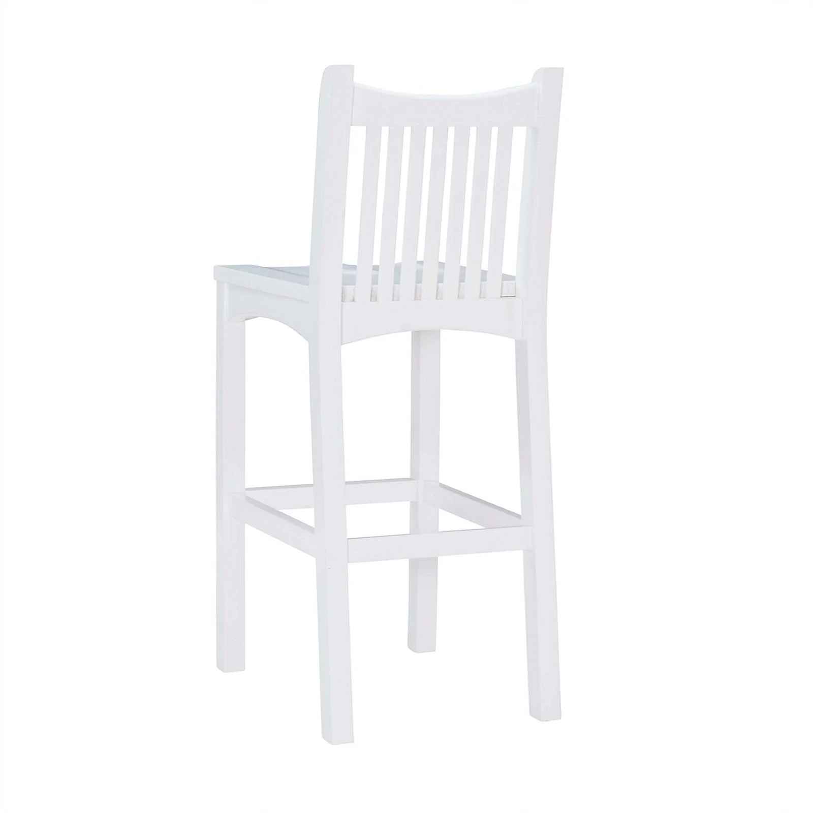 Linon Malvern Solid Wood Commercial Grade Set of Two Barstools in White