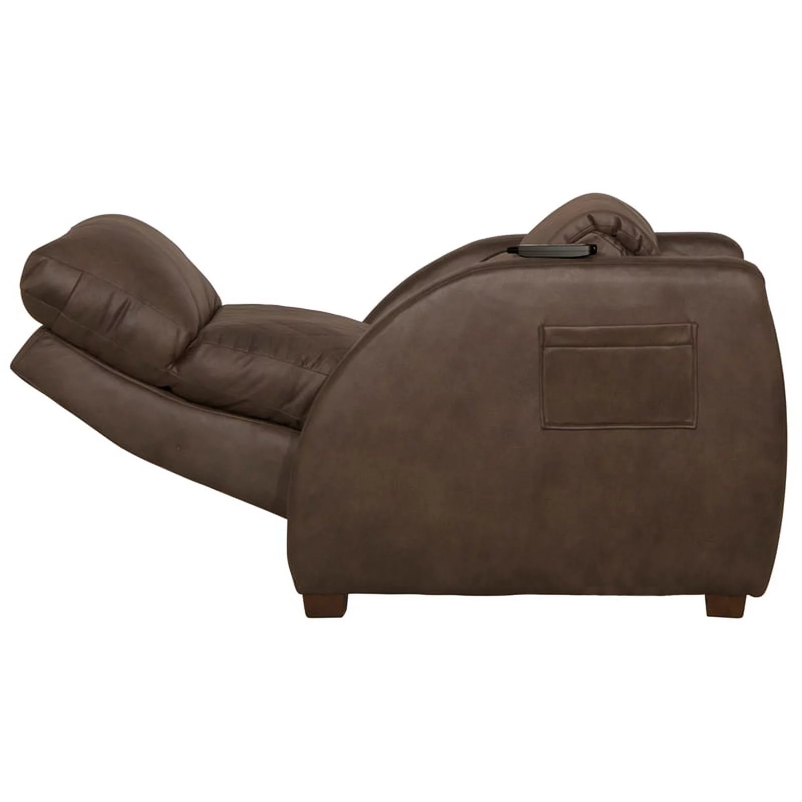 Catnapper Unwind Power Zero Gravity Recliner in Brown Polyester Fabric