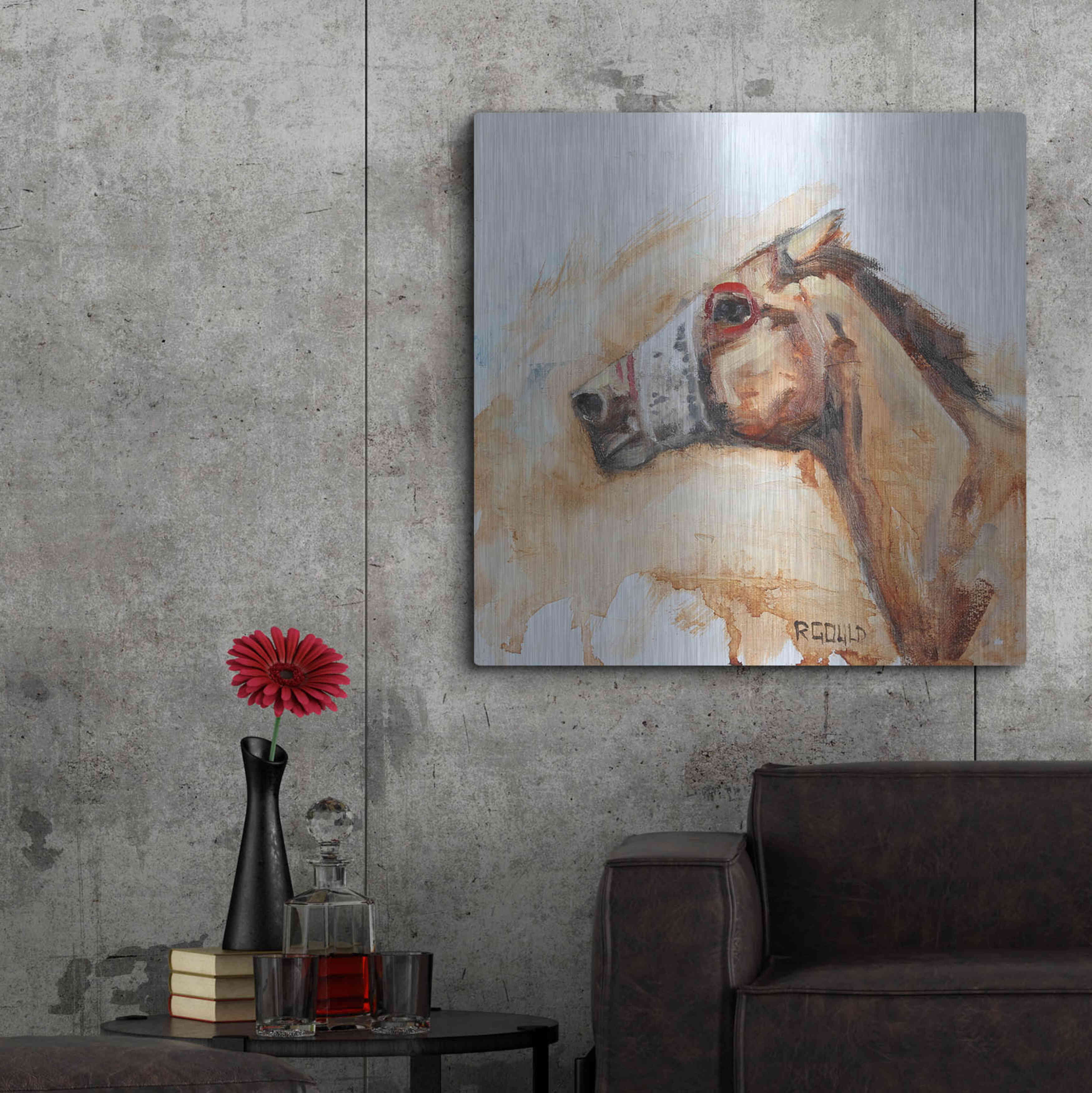 Luxe Metal Art 'Racin'' by Renee Gould, Metal Wall Art, 36