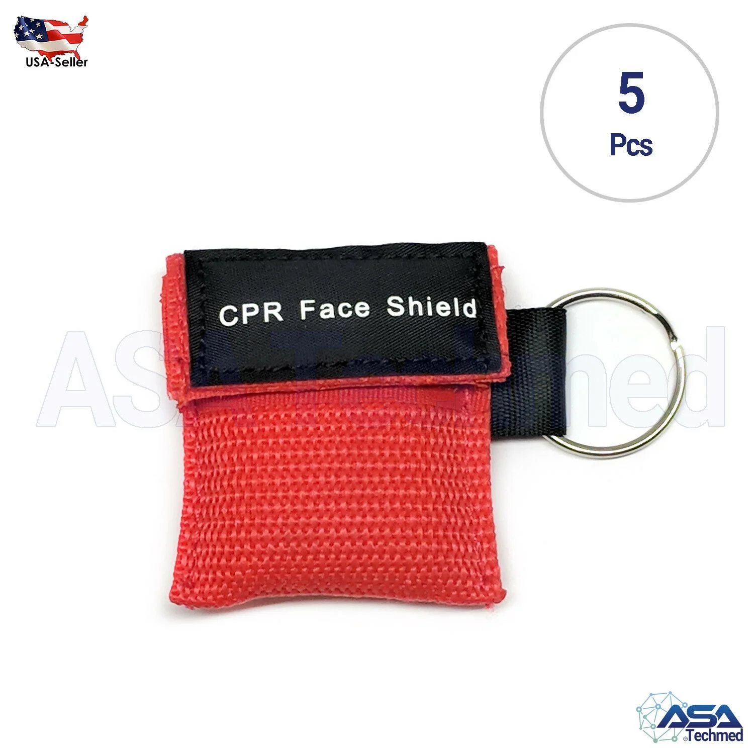 NEW CPR Face Mask Key Chain Kit - Face Shield Masks ( 10-pack )