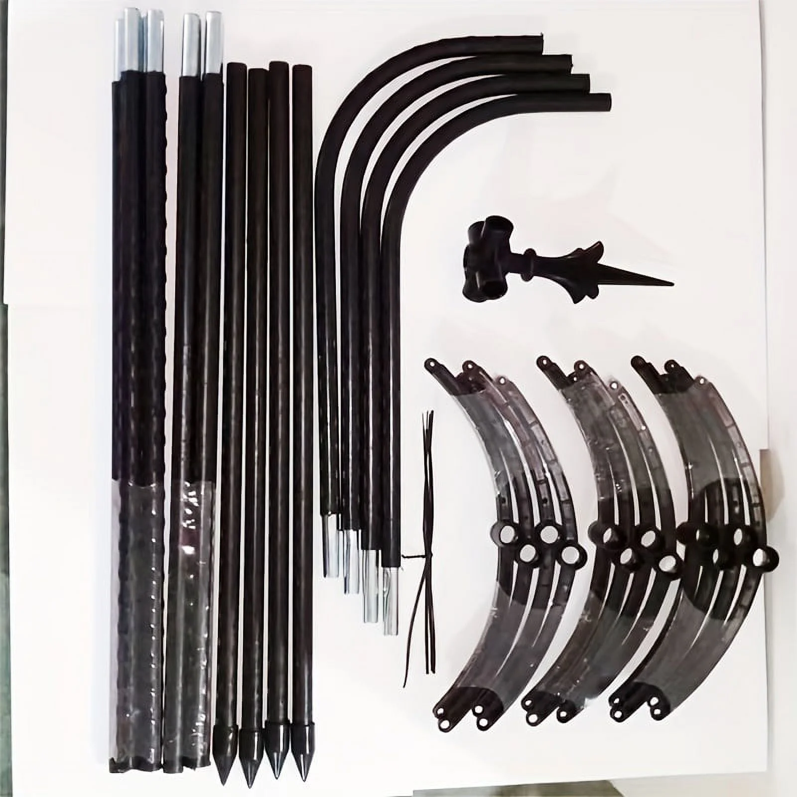 1pc, 59 Inches High Garden Arched Trellis For Climbing Plants, Obelisk Garden Trellis Steel Frame Plant Trellis Flower Support Anti-Rust Plastic Coated Metal Plant Support For Climbing Vines And Flowe