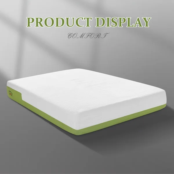 ALFRESCO Queen Size 10-Inch Gel Memory Foam Mattress - Cool Sleep Technology, Pressure Relief, Convenient Matrress-in-a-Box