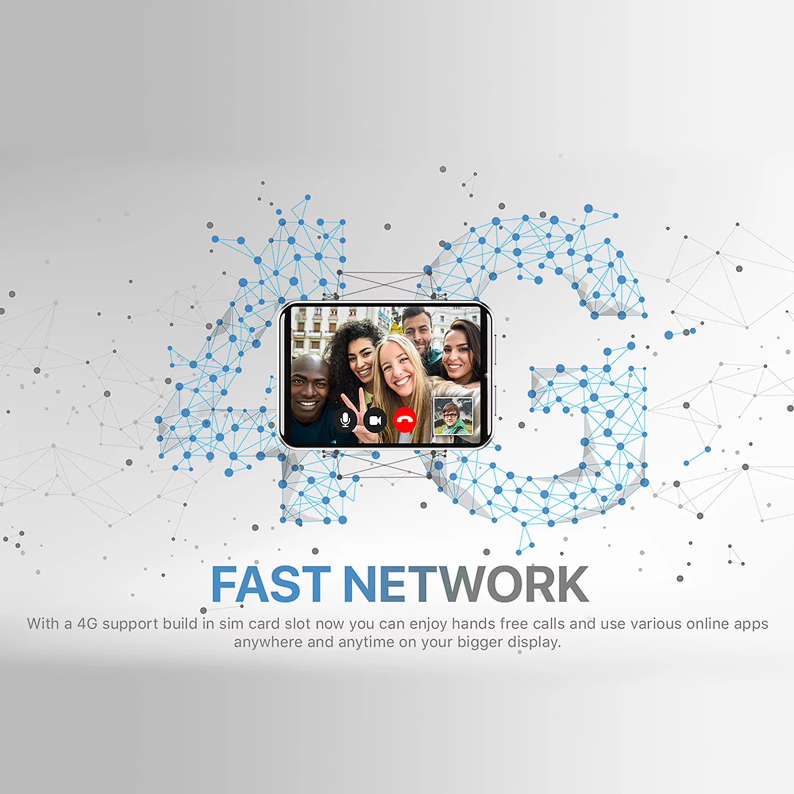 DM100 4G Smart Watch Sports WiFi GPS BT Smartwatch 2.86 Inch Touch Screen 16GB/32GB Music Player Phone Call 5MP Camera IP67 Waterproof Multifunction for Men,Black,16GB