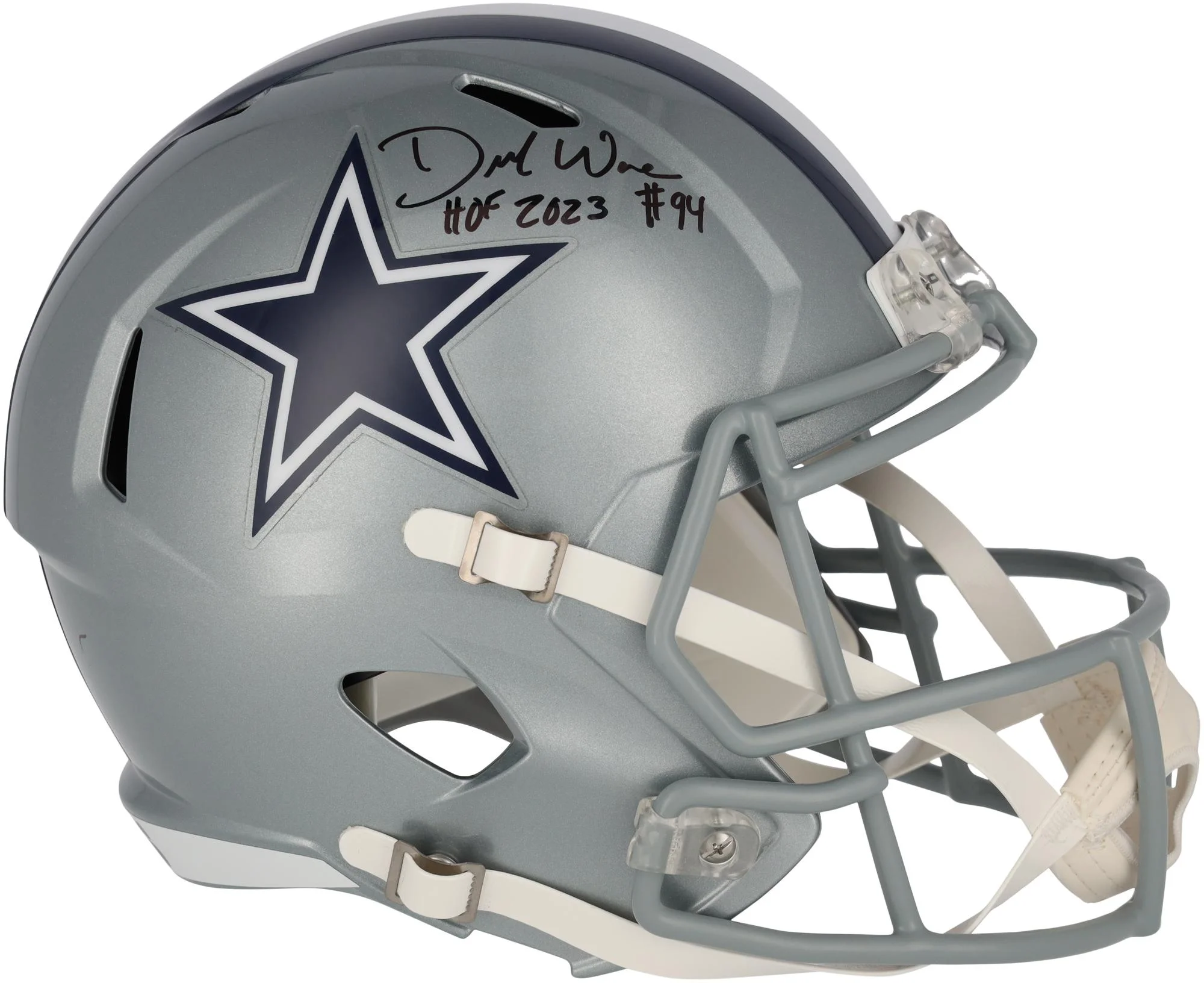 DeMarcus Ware Dallas Cowboys Autographed Riddell Speed Replica Helmet with 
