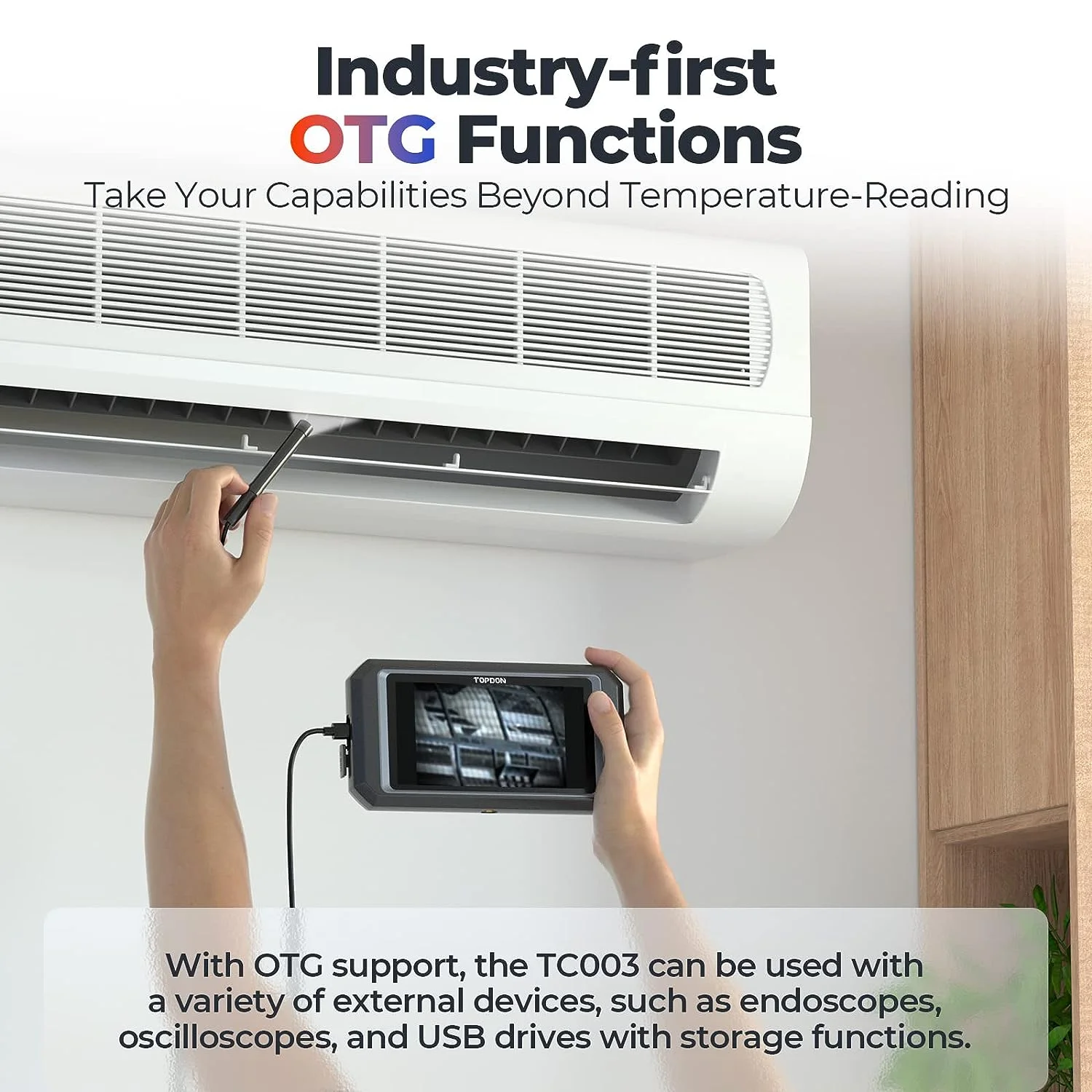 Thermal Imaging Camera TOPDON TC003 256x192 IR High Resolution Dual-Camera, 5