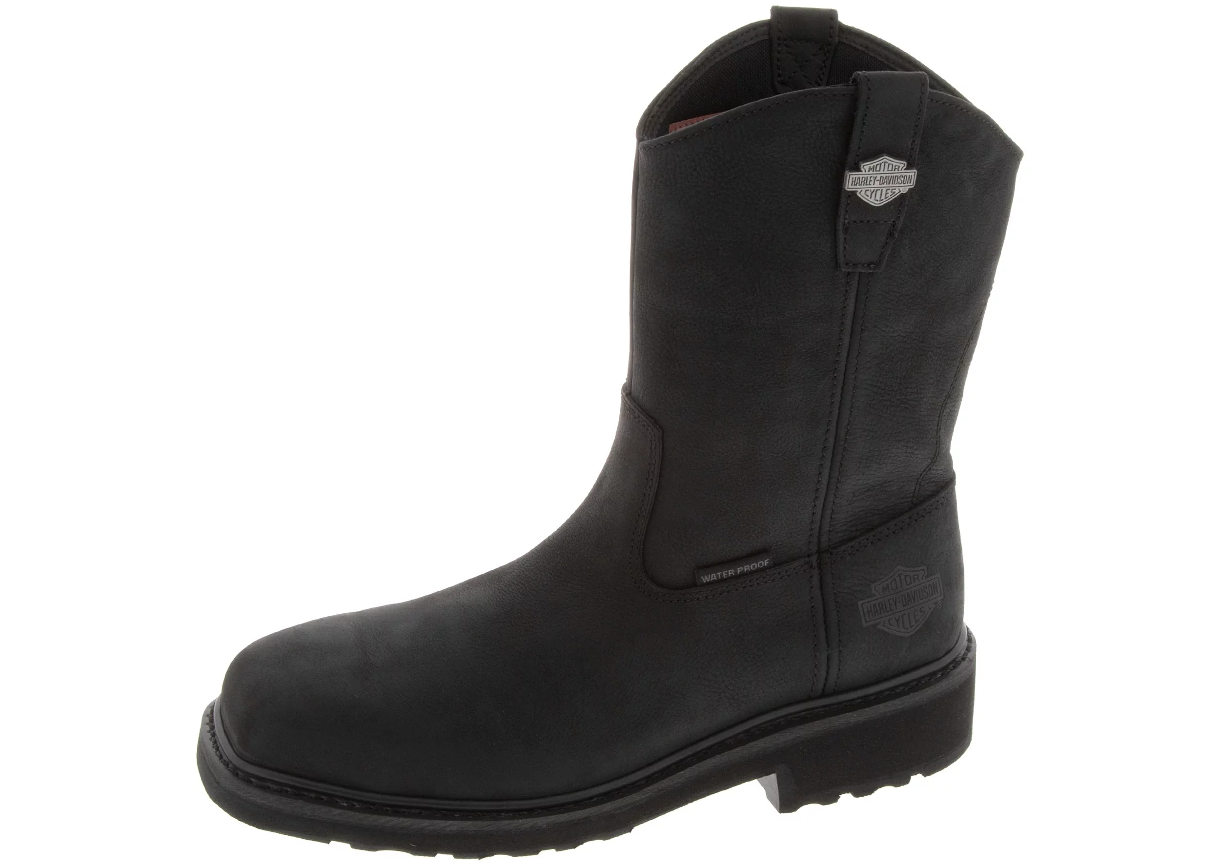 Harley-Davidson Men's Altman Waterproof Safety Toe Moto Boots D93563, D93564  BLACK