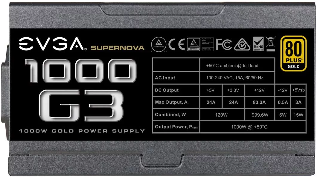 EVGA SuperNOVA 1000W G3 Power Supply