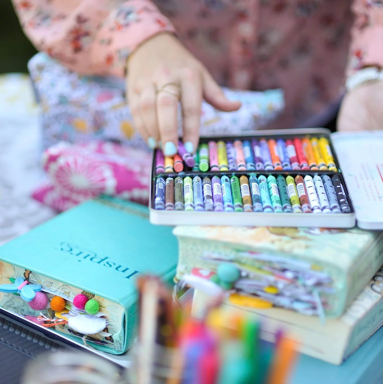 Tyndale House Publishers 075974 NLT Inspire Bible - Deluxe Teal Hardcover