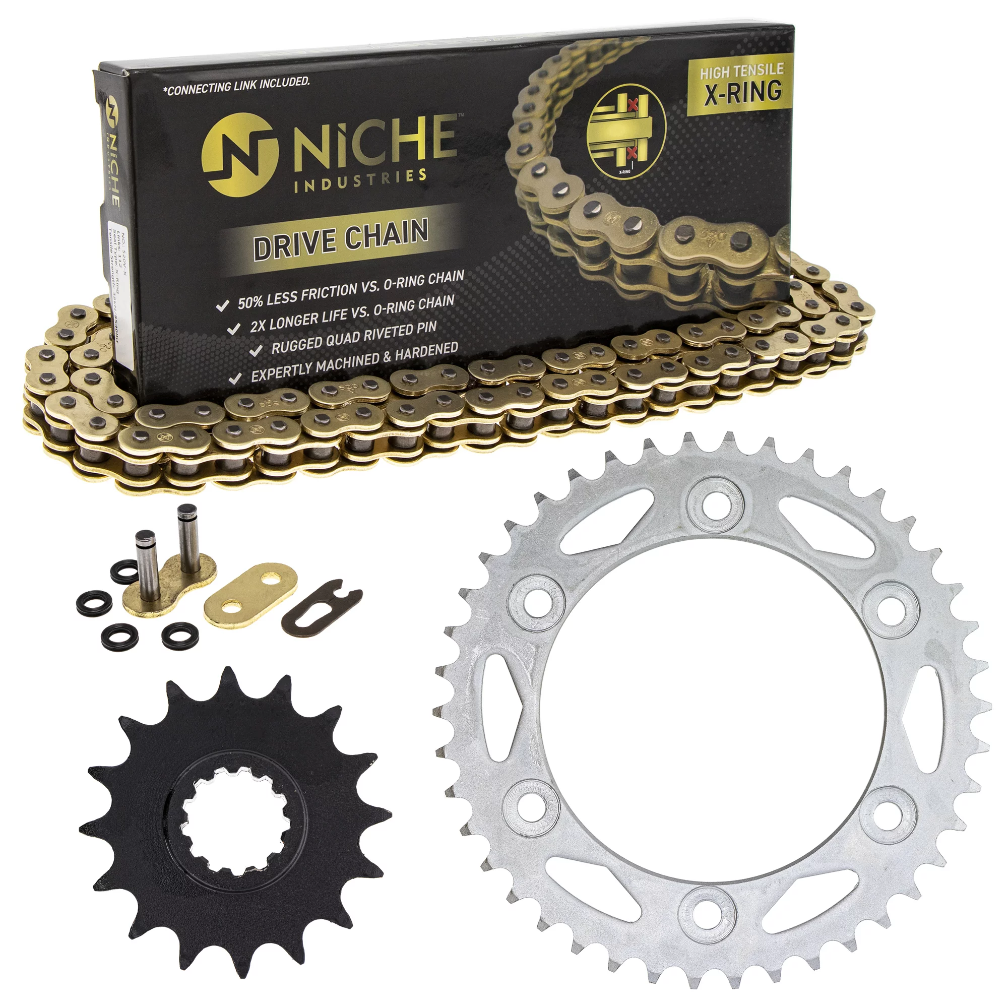 Niche Sprocket Chain Set for Honda CBR1000S 16/42T 520 X-Ring Motorcycle MK1004739