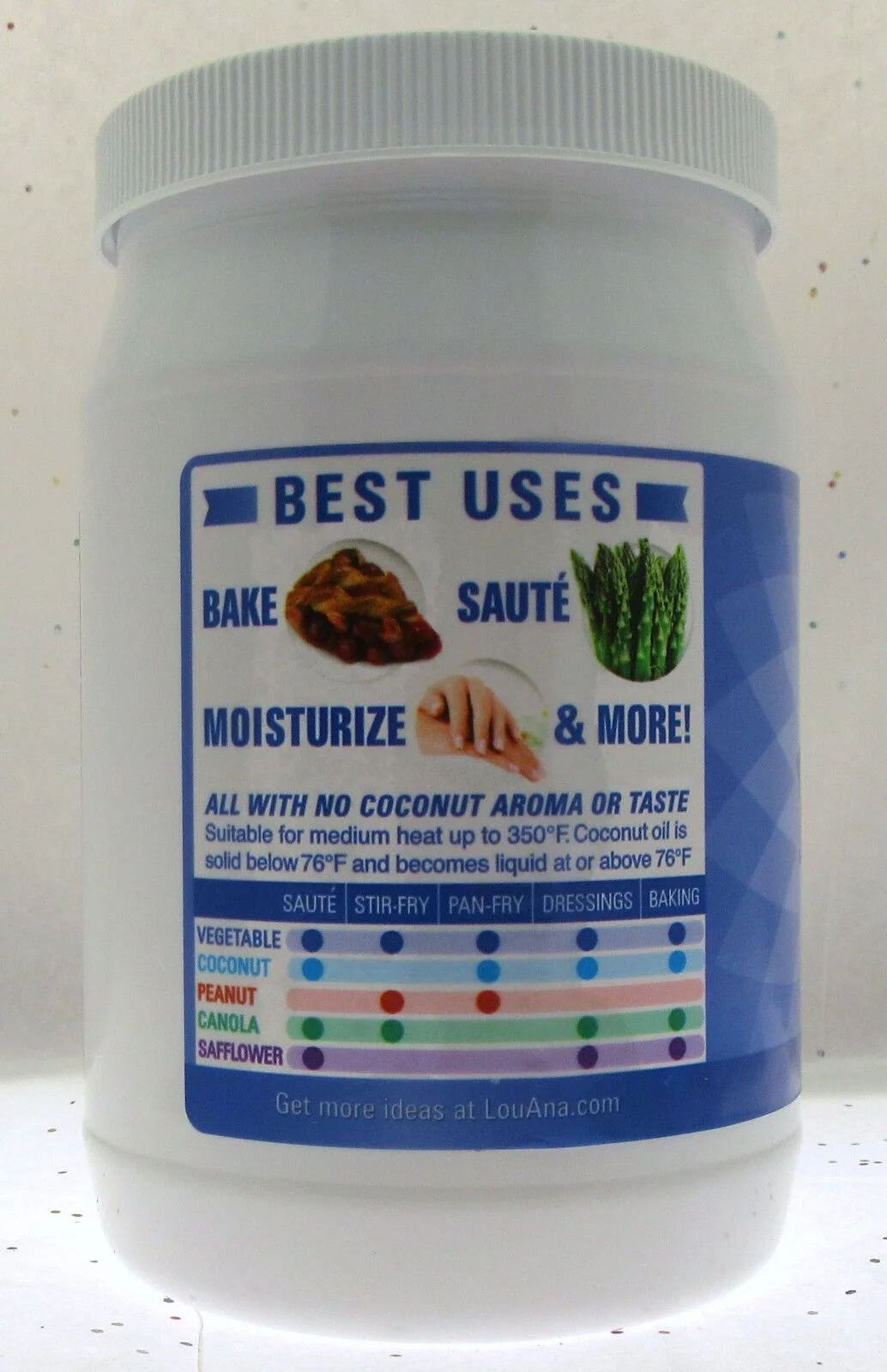 LouAna Coconut Oil 100% Pure, 30 Fl Oz