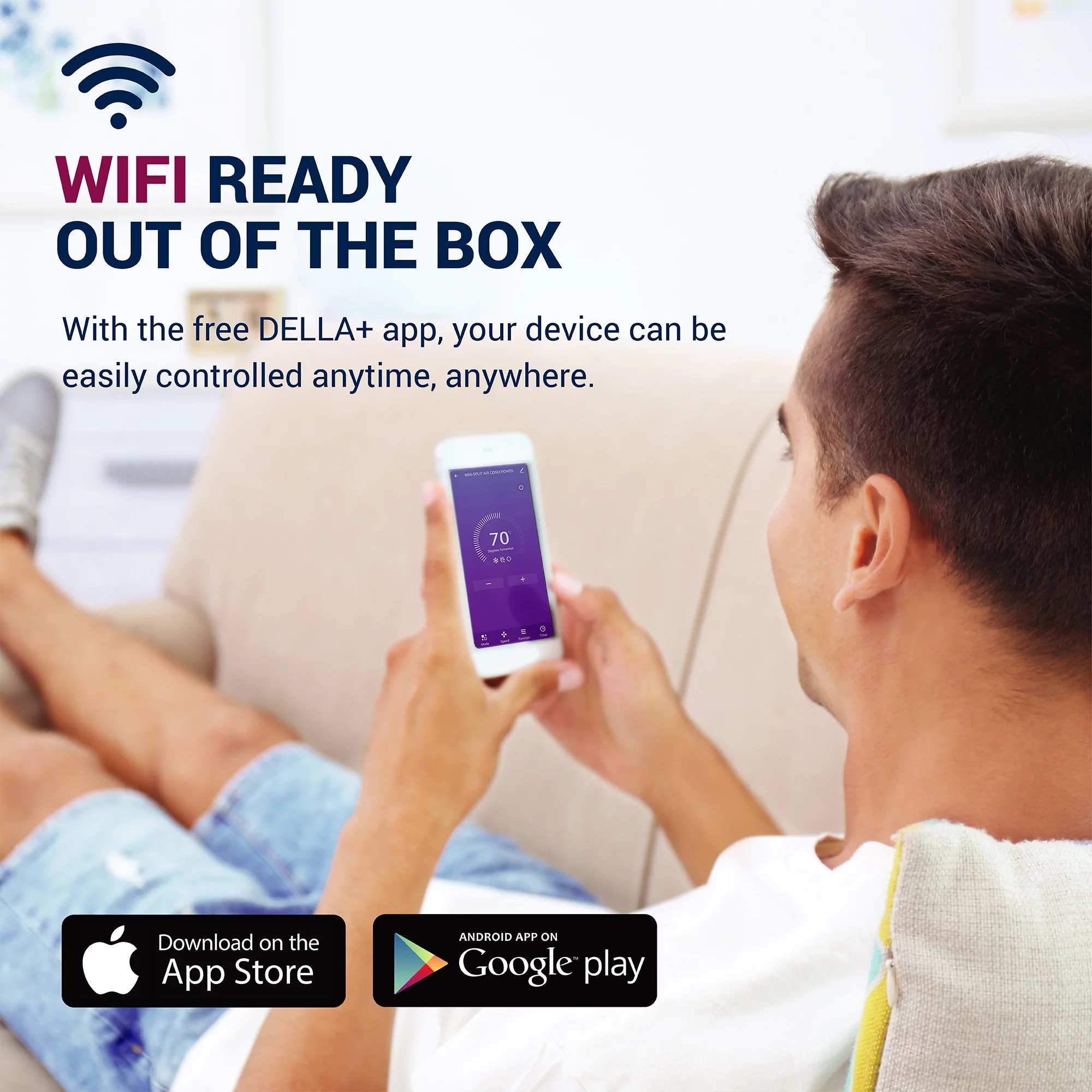 Della 36K BTU ODU Tri 3 Zone 12K 18K 18K BTU 20 SEER 208/230V Cools Up to 2550 Sq.Ft Wifi Energy Efficient Multi Zone Ductless Mini Split Air Conditioner Heat Pump Full Set with 16ft Installation Kits