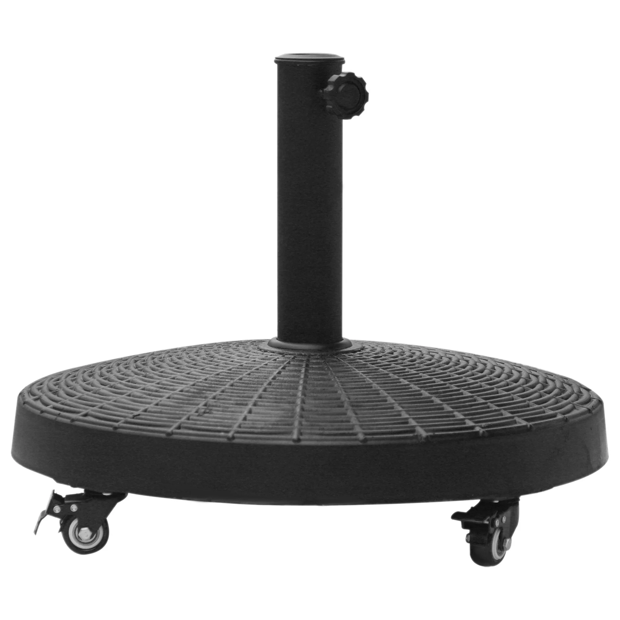 Outsunny 50 lbs. Umbrella Base, Heavy Duty Umbrella Stand, Black