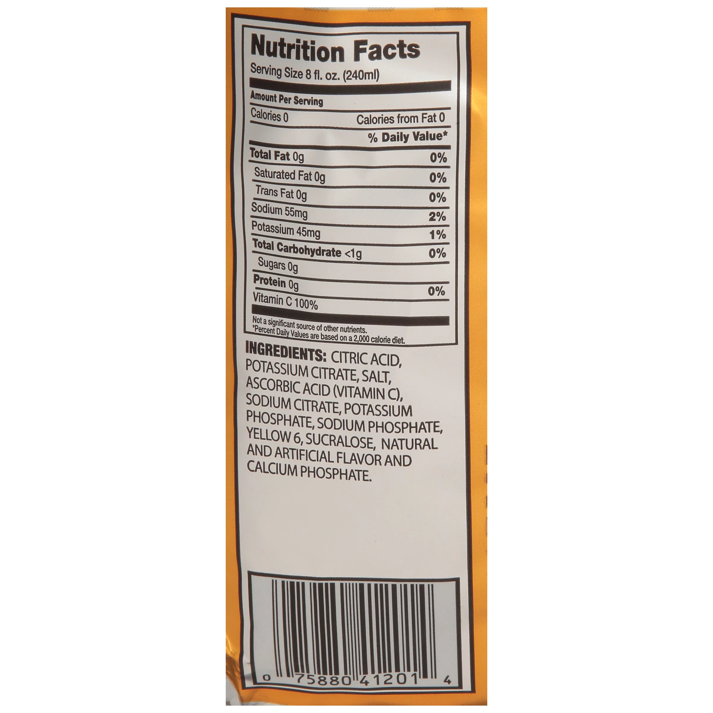 Sqwincher, Zero Sugar, Orange, 50 Sticks