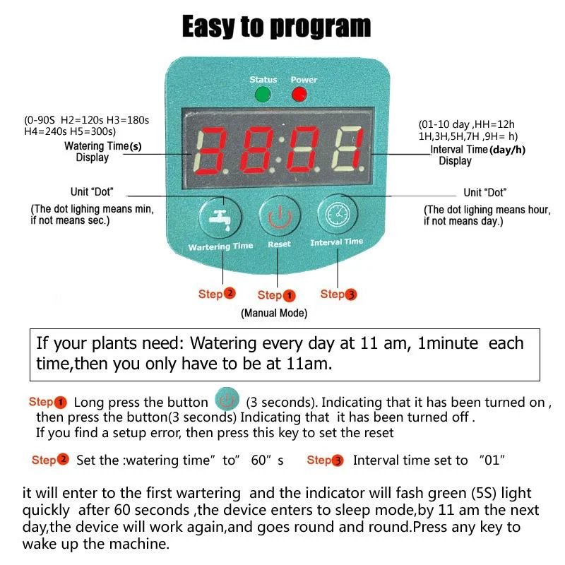 Solar Automatic Drip Irrigation Kit System, Solar Auto Watering Gardening System for 10-15 Potted Plants with Anti-Siphoning Device & 1-600s Timer Modes for Outdoor