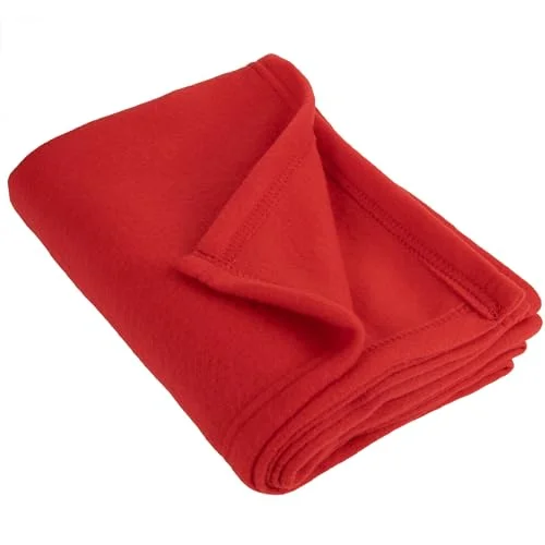 24 Pack of Wholesale Hypoallergenic Microfiber Blankets - 30x40 Fleece Throw Blankets in Bulk