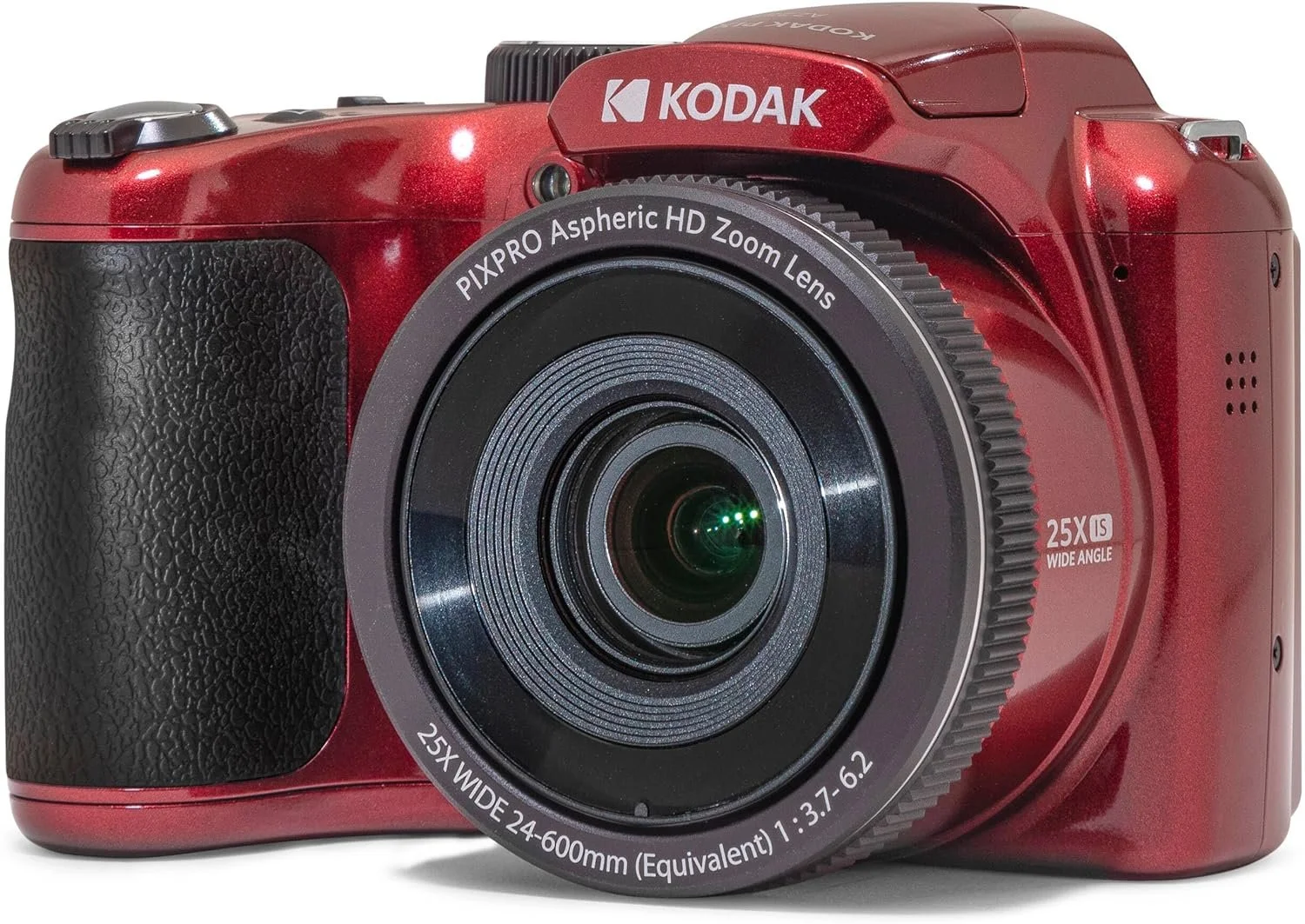Kodak PIXPRO Red AZ255 16MP Digital Camera 25X Optical Zoom 24mm Wide Angle Lens Optical Image Stabilization 1080P Full HD Video 3