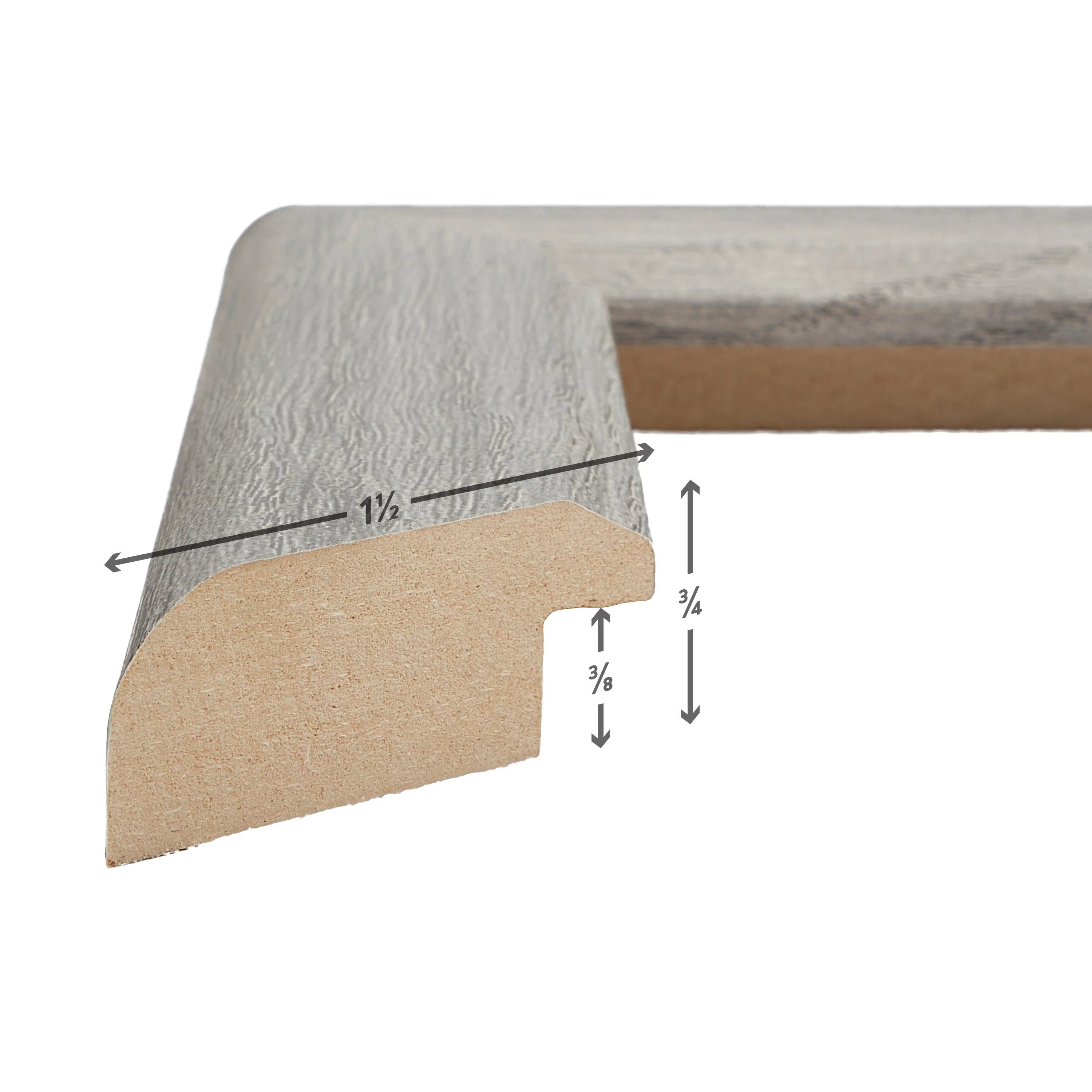 Craig Frames Arthur, 14x18 inch Picture Frame, Gray Barnwood