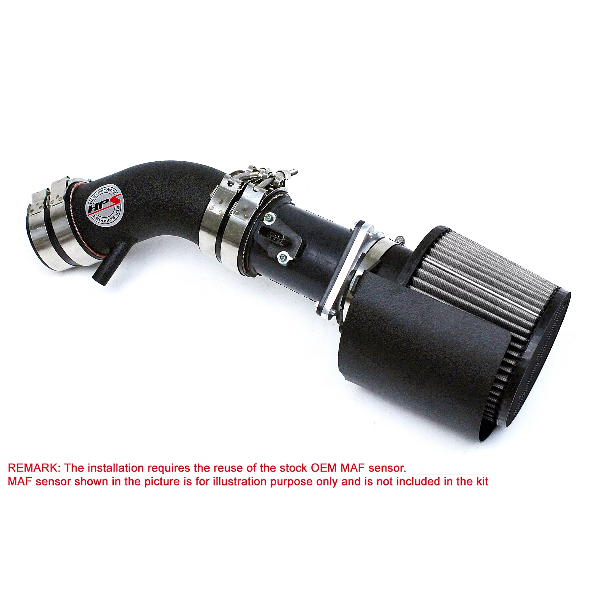 HPS Performance Black Shortram Air Intake for 02-06 Nissan Altima 2.5L 4Cyl