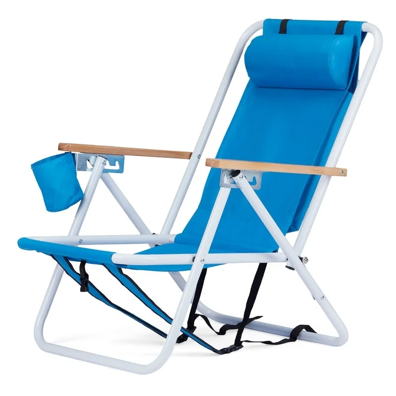 Portable High Strength Beach Chair Blue