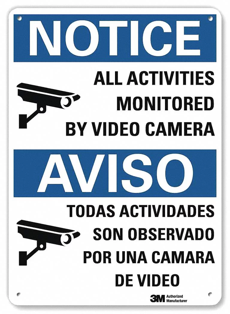 Lyle Notice Sign,14 in x 10 in,Aluminum U1-1006-RA_10X14