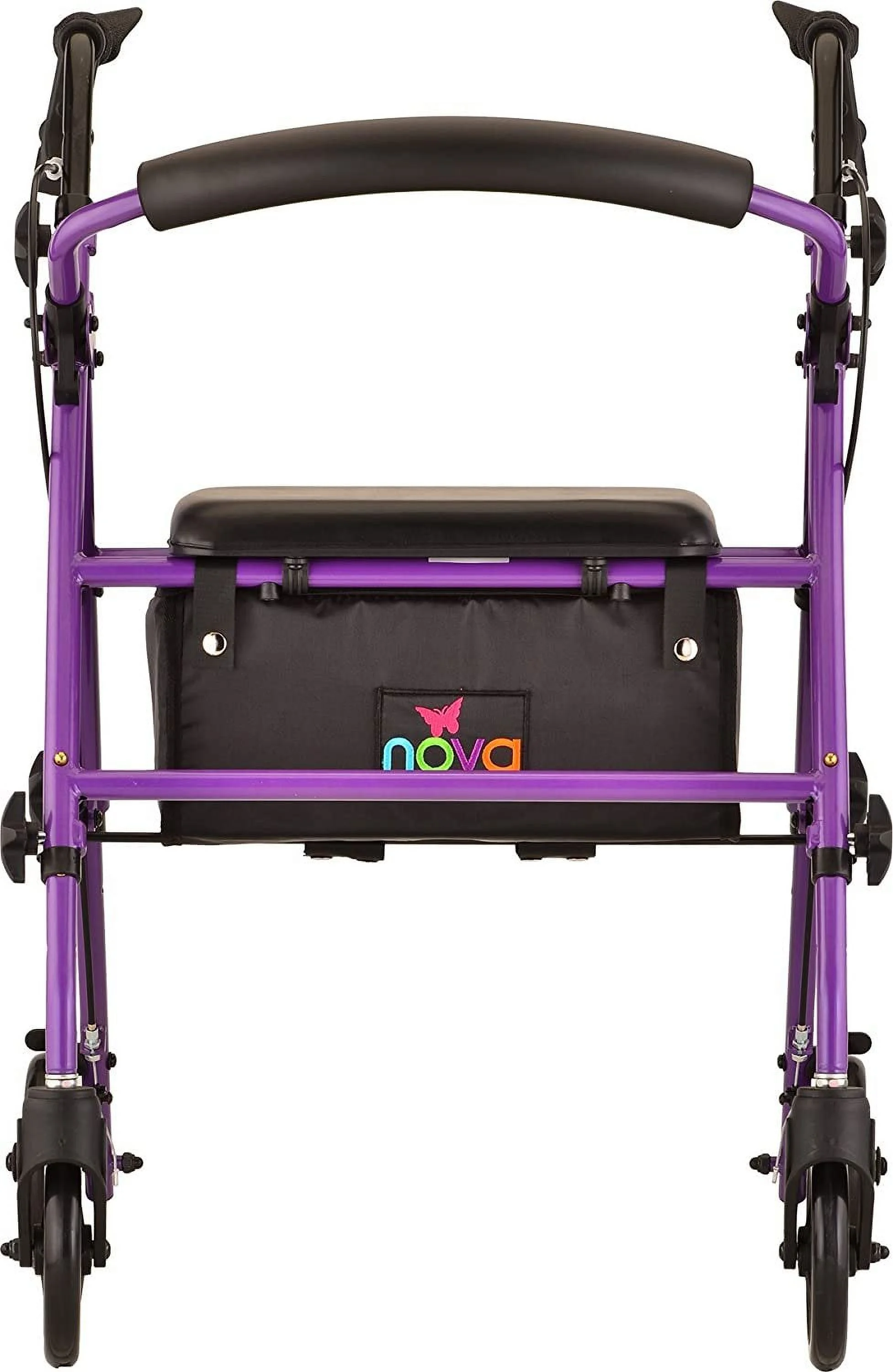 NOVA Journey Steel Rollator Walker, Purple