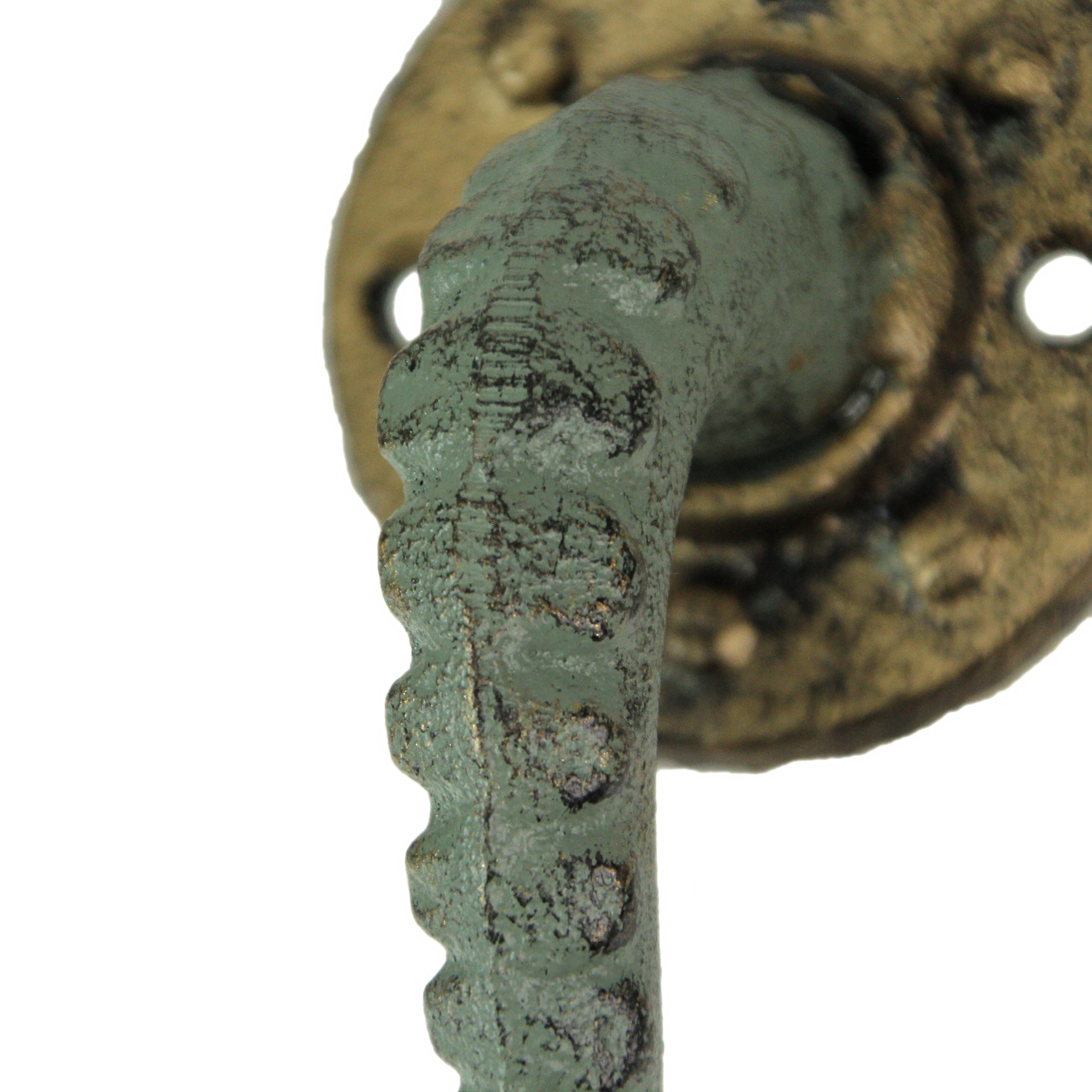 Zeckos Bronze Cast Iron Octopus Tentacle Wall Hook (Set of 3)