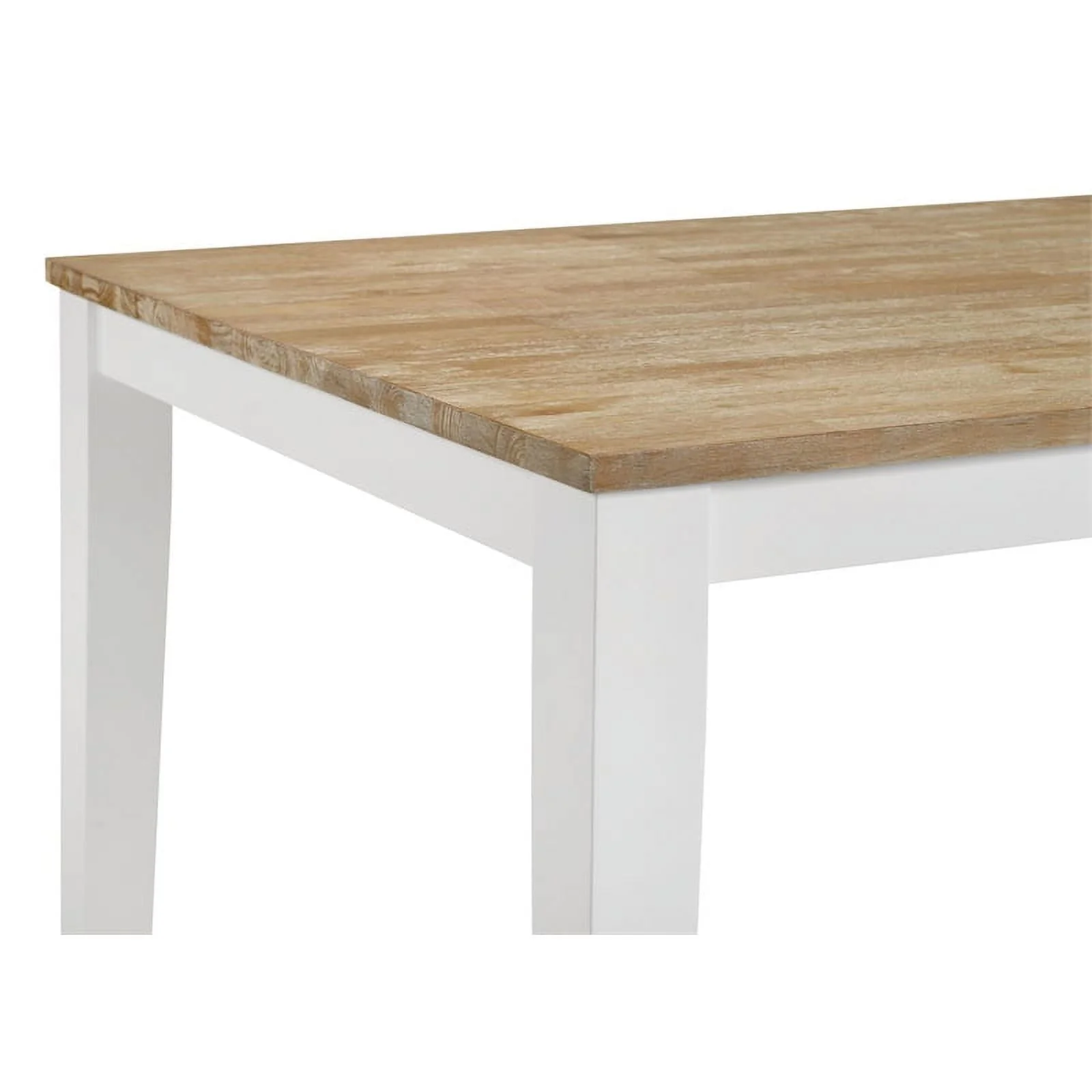 Hollis 7-piece Rectangular Dining Table Set Brown and White